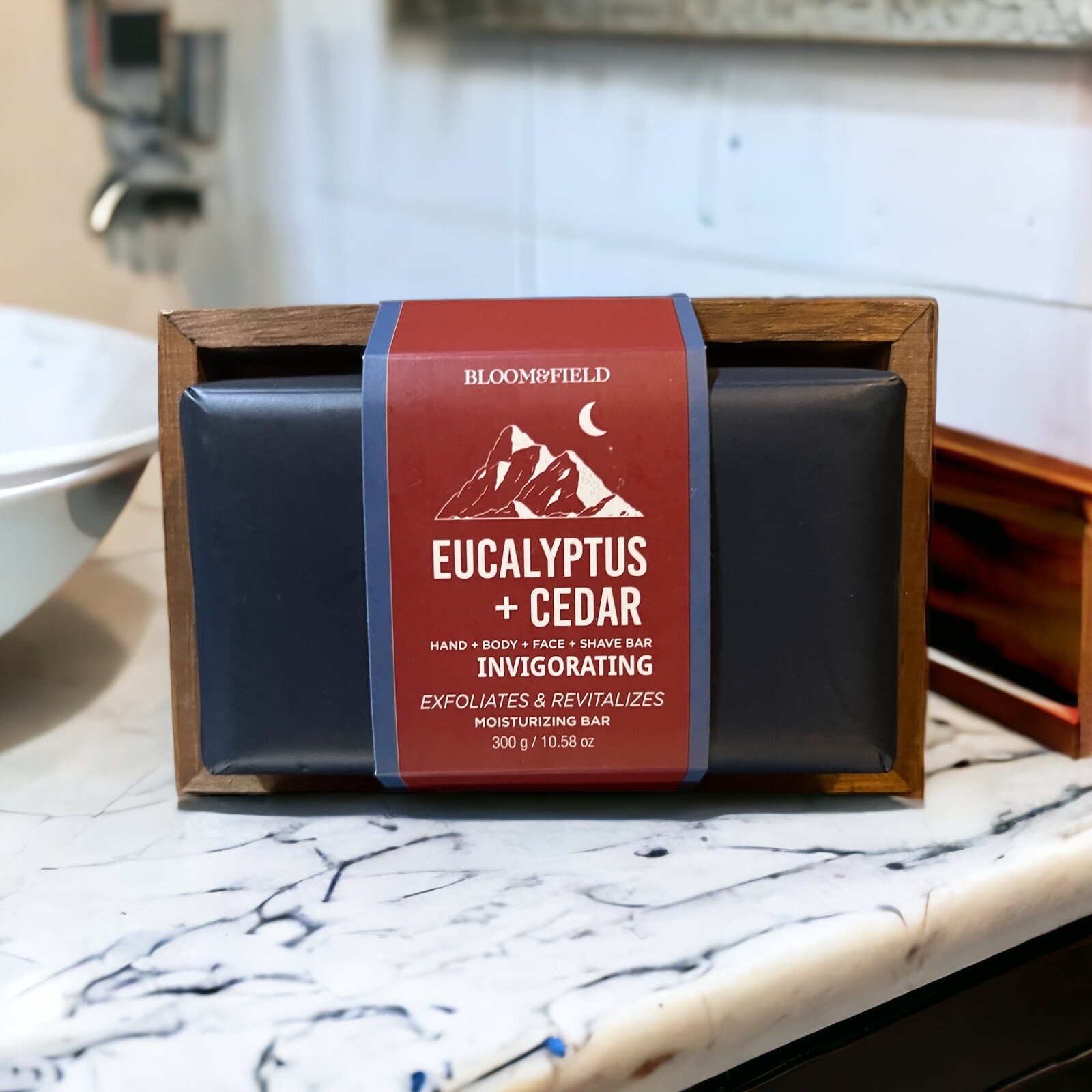 Bloom Field Eucalyptus + Cedar Hand Body Face Shave Moisturizing Bar Soap