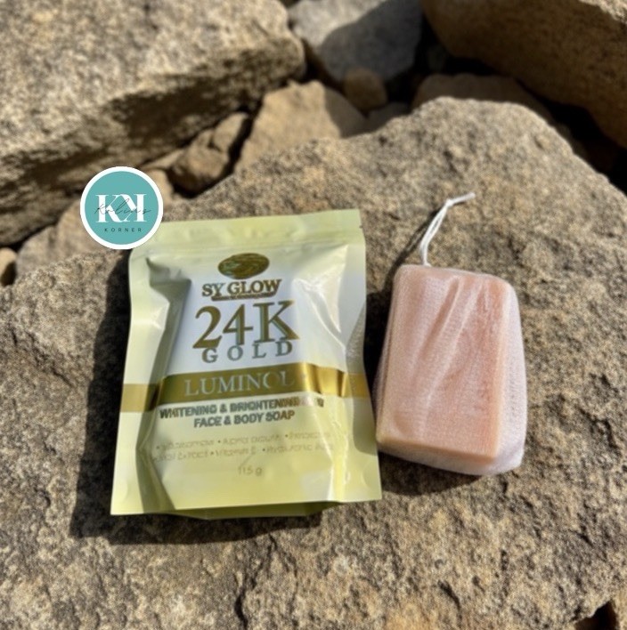 SY GLOW 24K Gold Luminous Whitening & Brightening Soap