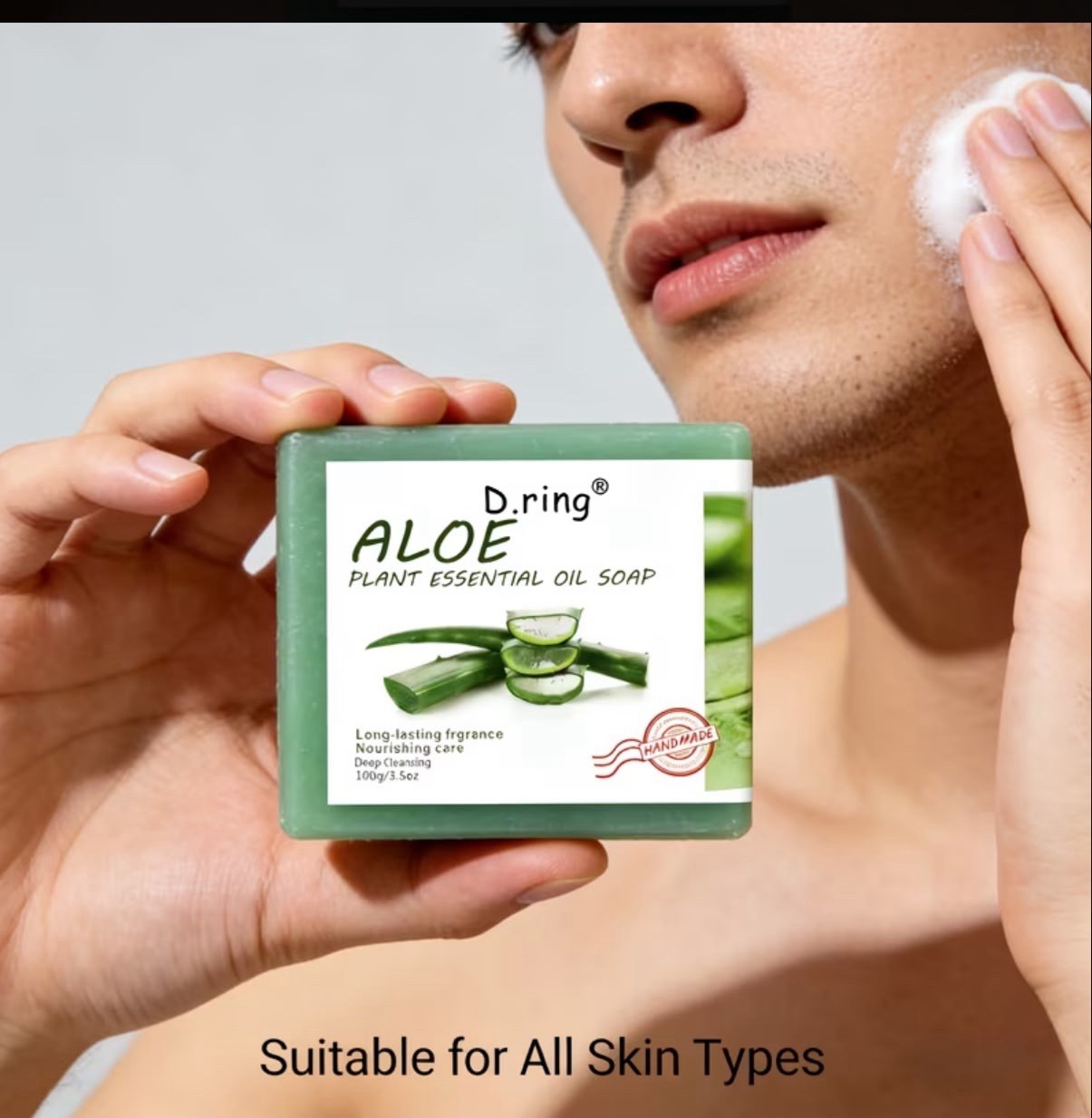 Aloe Vera Bar soap cleansing Face Body Dark spots 3pcs