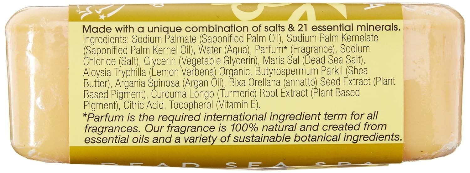 Luxurious 7 oz Lemon Sage Dead Sea Soap – Organic Exfoliation for Face & Feet