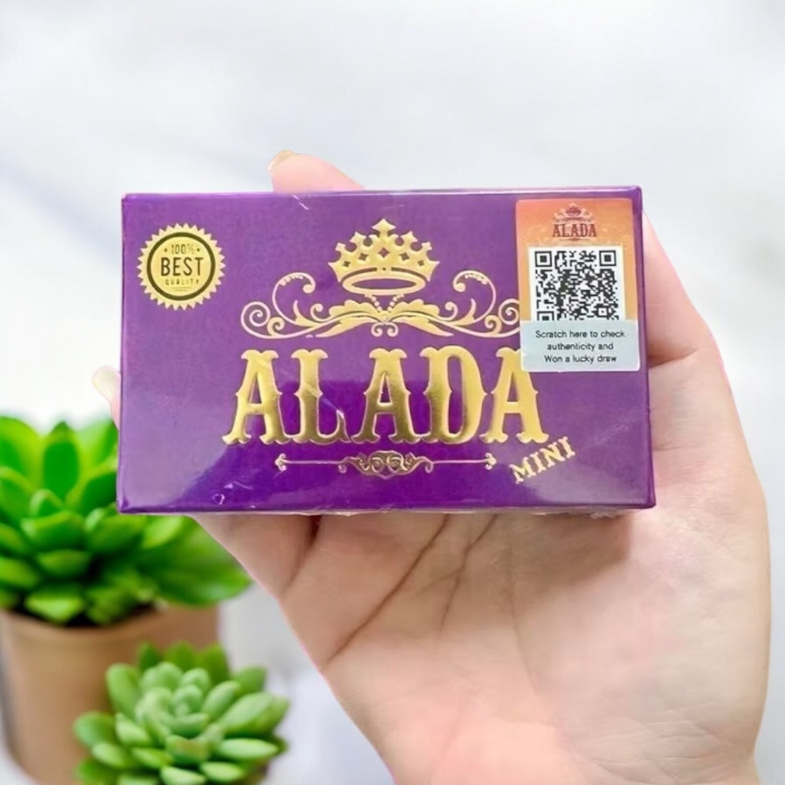 ALADA Whitening Soap Face Body Natural Brightening 3x160g Reduce Acne Dead Skin