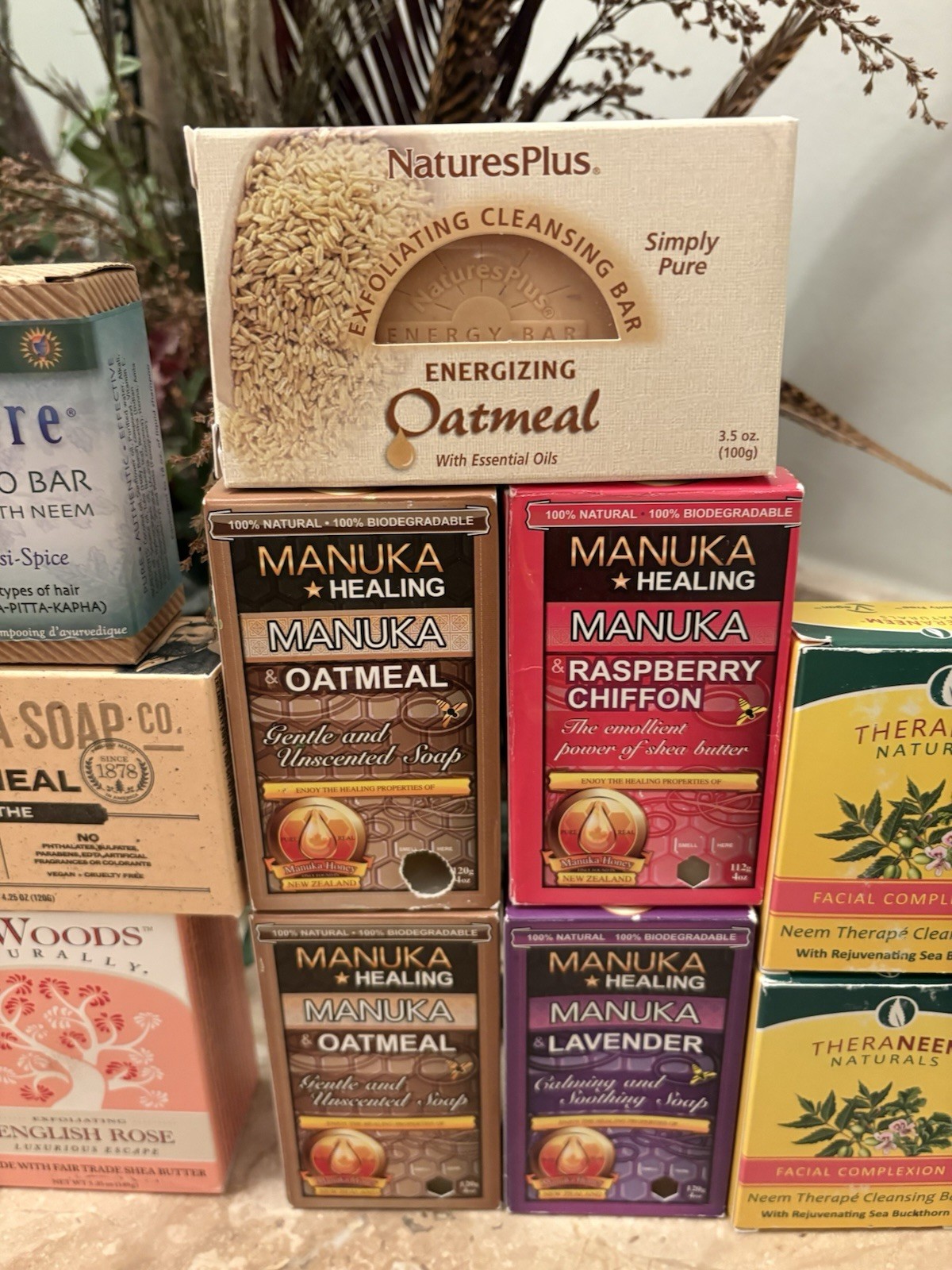 One Lot of 12 Bars Of Grandpa’s, Theraneem, Manuka Healing, Etc. Soap New