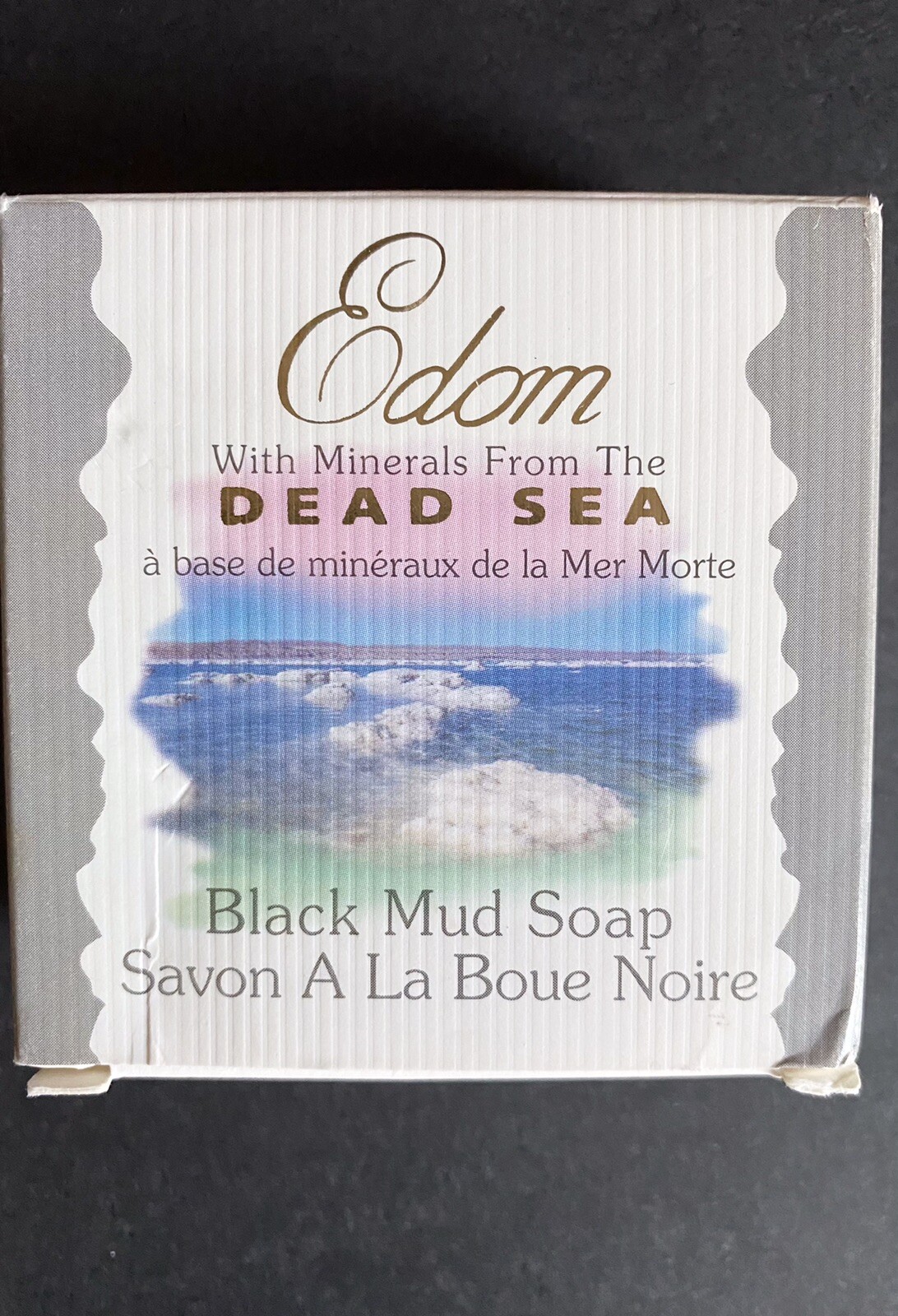Edom Dead Sea Natural Black Mud Soap made in Israel 100g/ 3.5oz