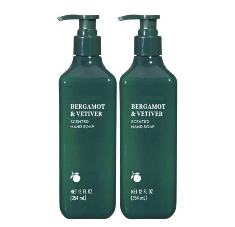 2 Pack Trader Joe’s Bergamot & Vetiver Hand Soap 12 oz each