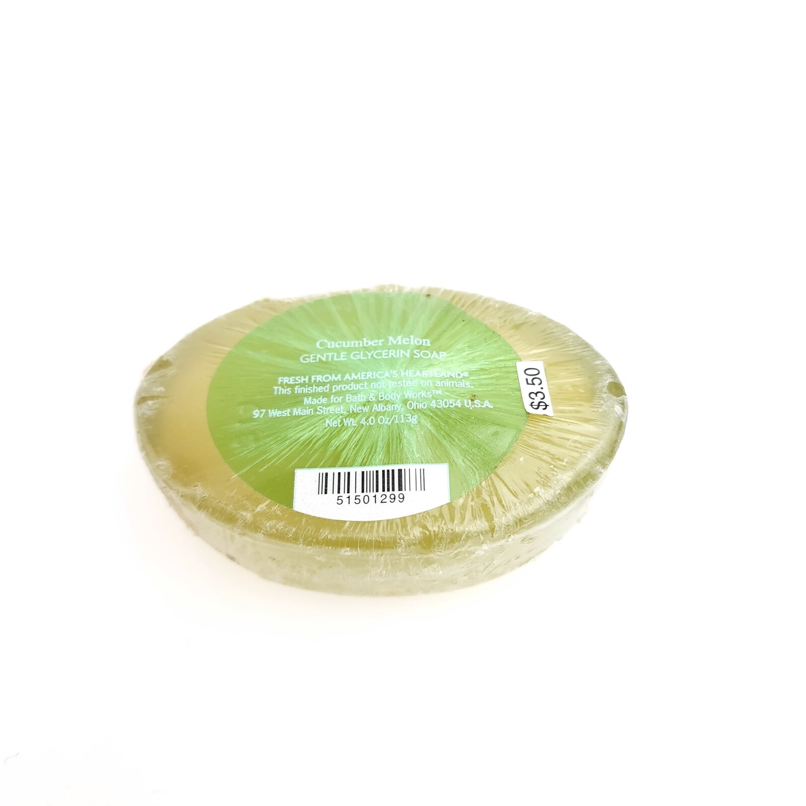 Bath Body Works Cucumber Melon Gently Glycerin Soap Fresh Am Skin USA Seller