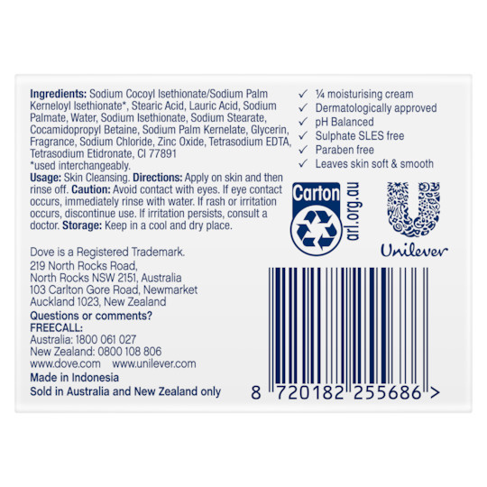 Dove Beauty Cream Bar Deep Moisture For Soft Skin, 3.17oz (Pack of 12)