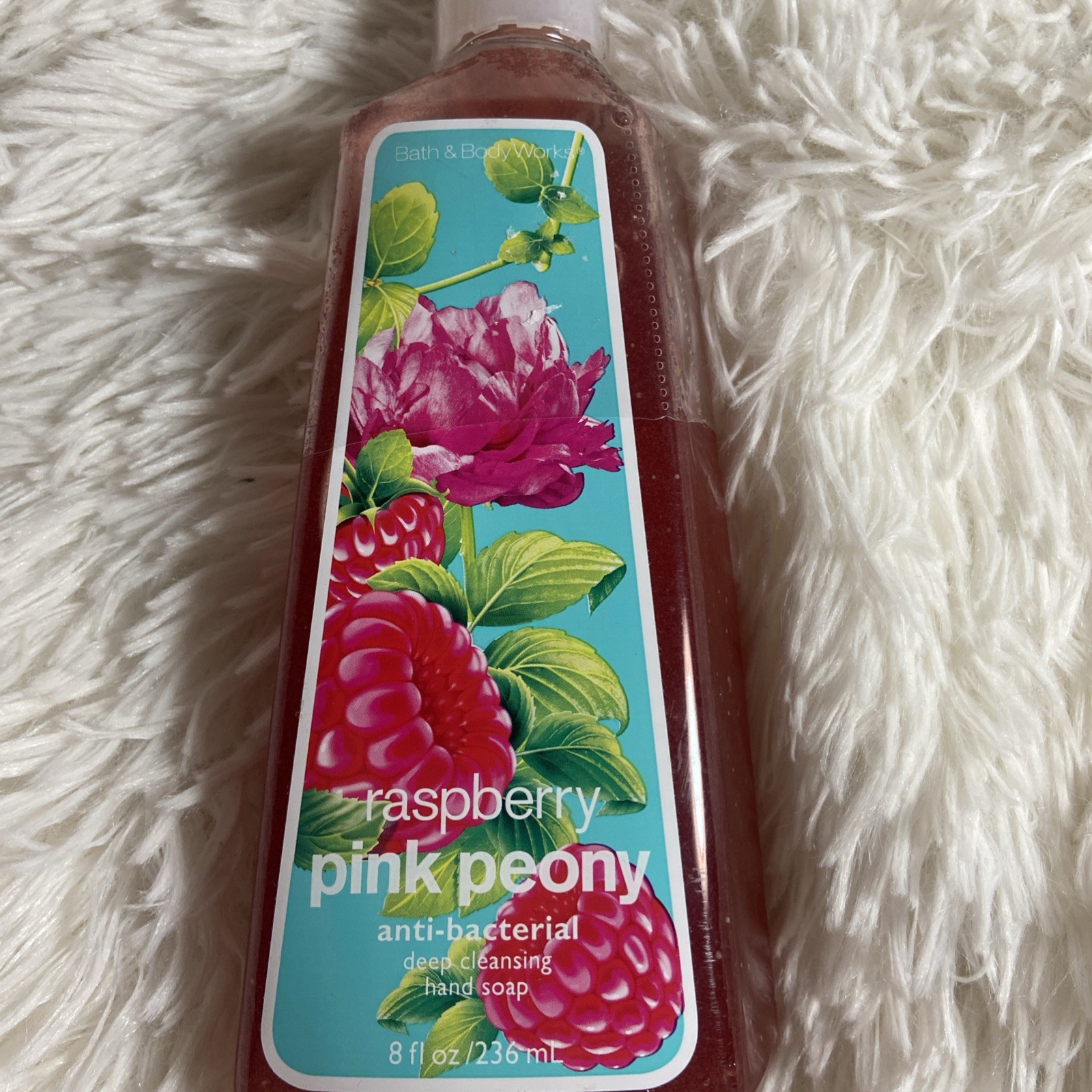 BATH & BODY WORKS RASPBERRY PINK PEONY ANTIBACTERIAL HAND SOAP – NEW, SEALED