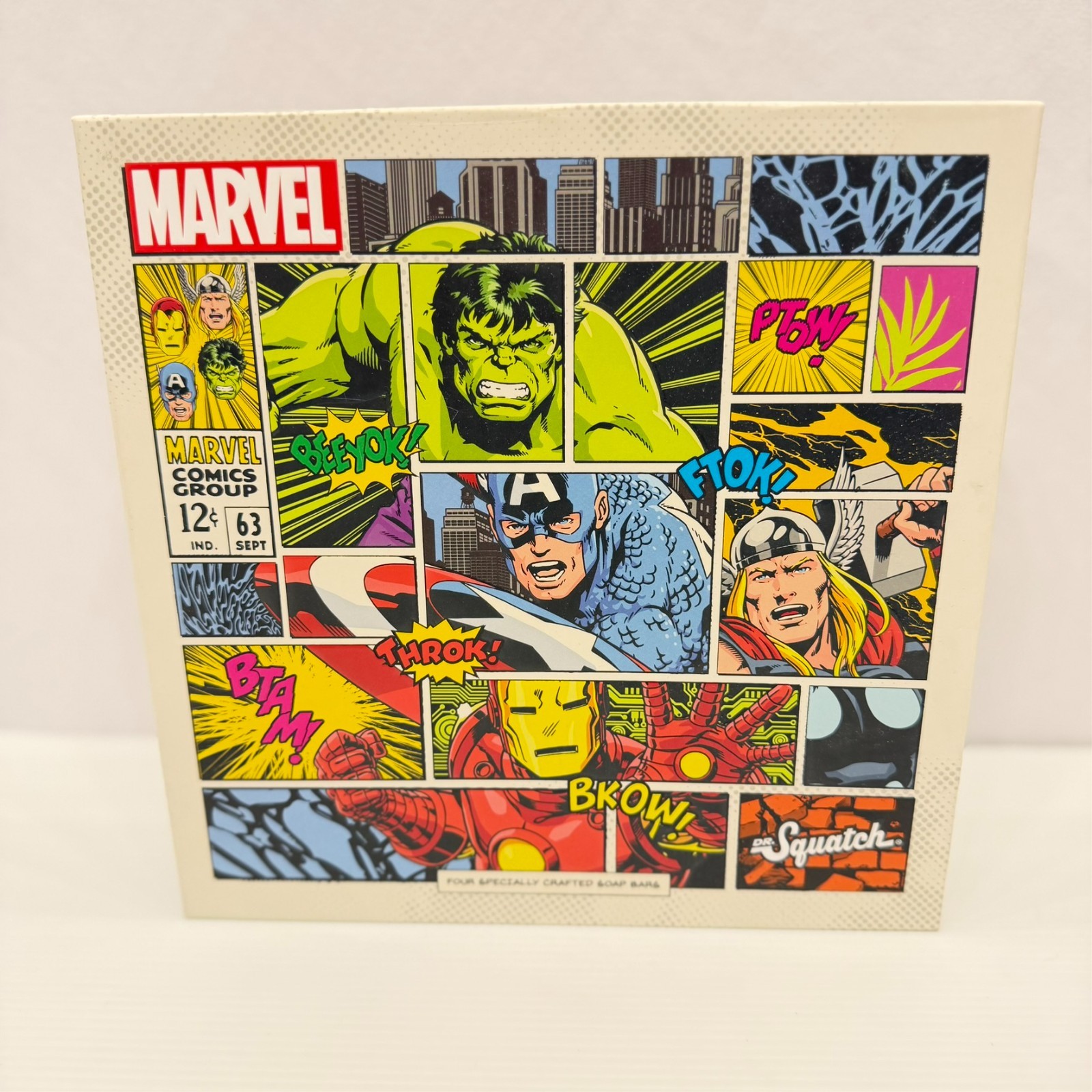 Dr. Squatch Marvel Limited Edition Men’s Assorted Soap Set Multipack 5 oz