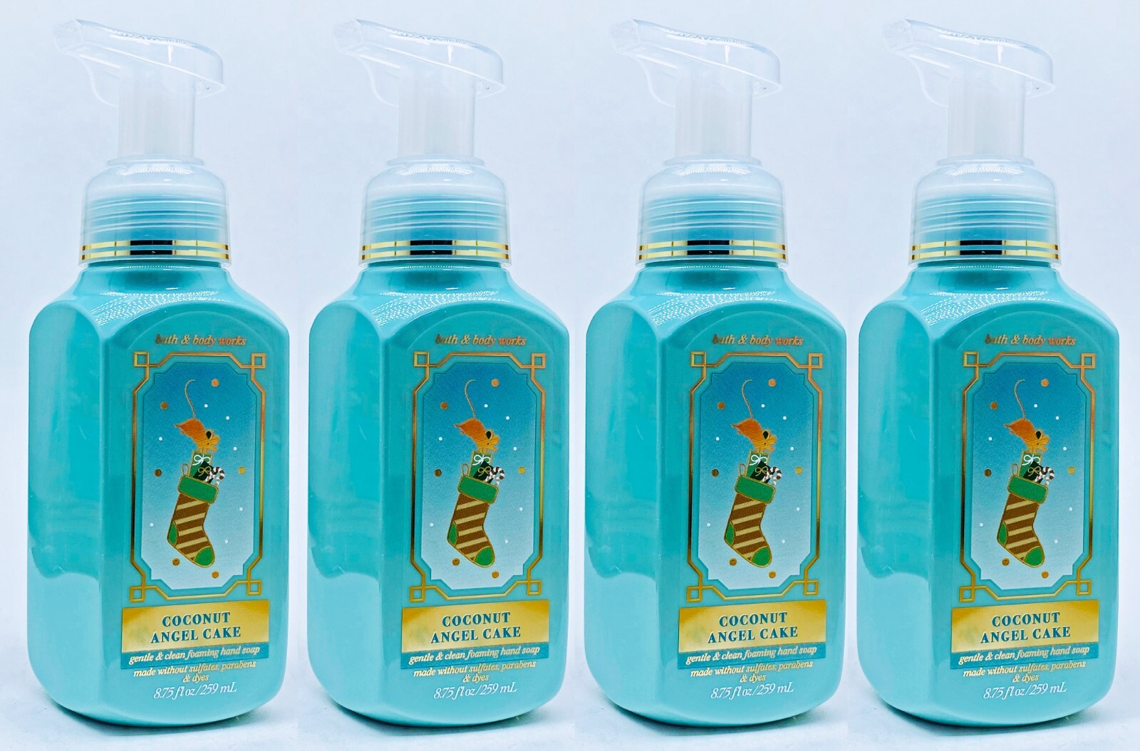 4 Bath Body Works COCONUT ANGEL CAKE Gentle Clean Foaming Hand Soap 8.75 oz