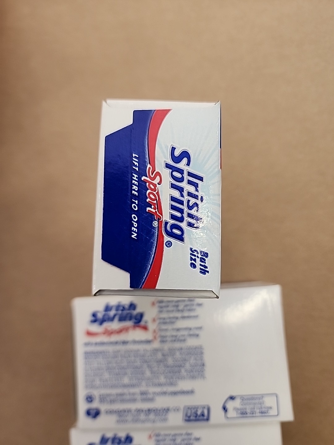 Irish Spring Sport Deodorant Bar Soap 4.5oz each bar 3 Single Bars VTG NEW