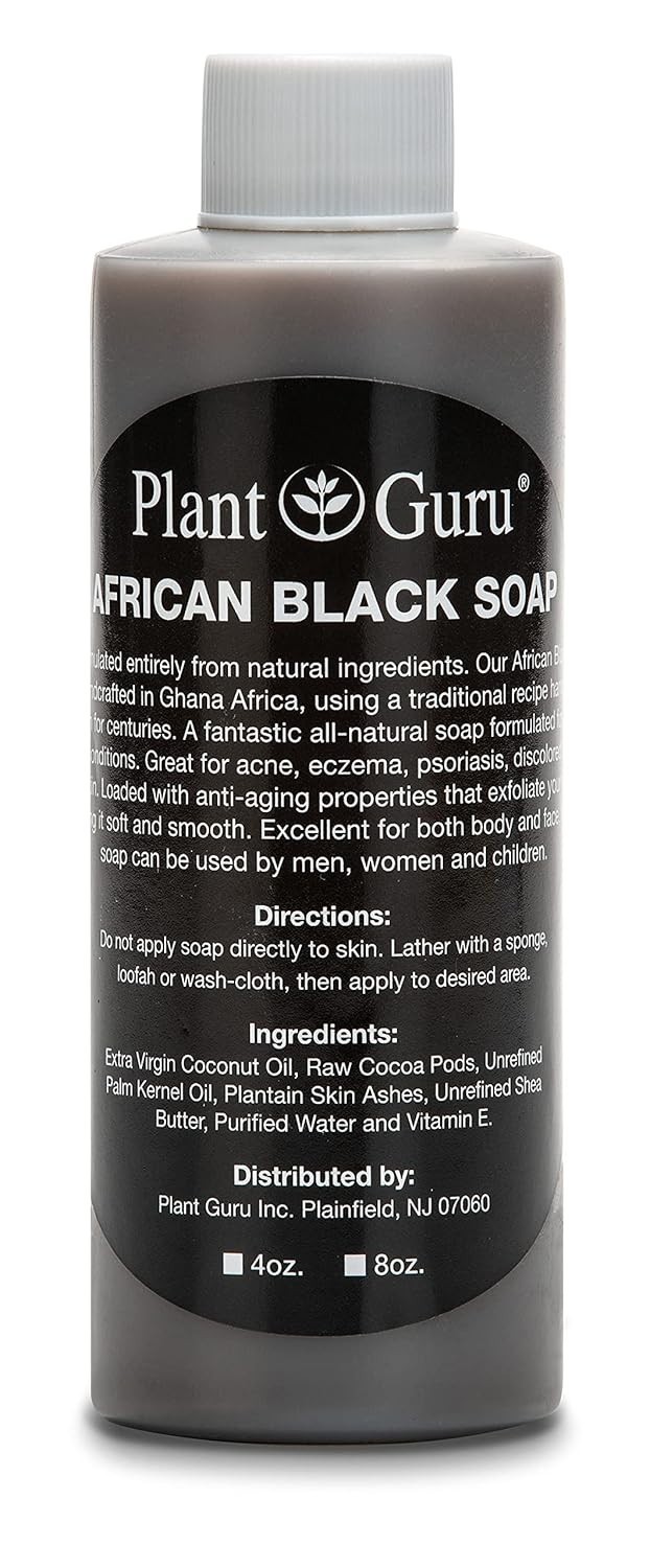Revitalizing African Black Soap Liquid – 4 oz for Radiant Skin & Healthy Hair