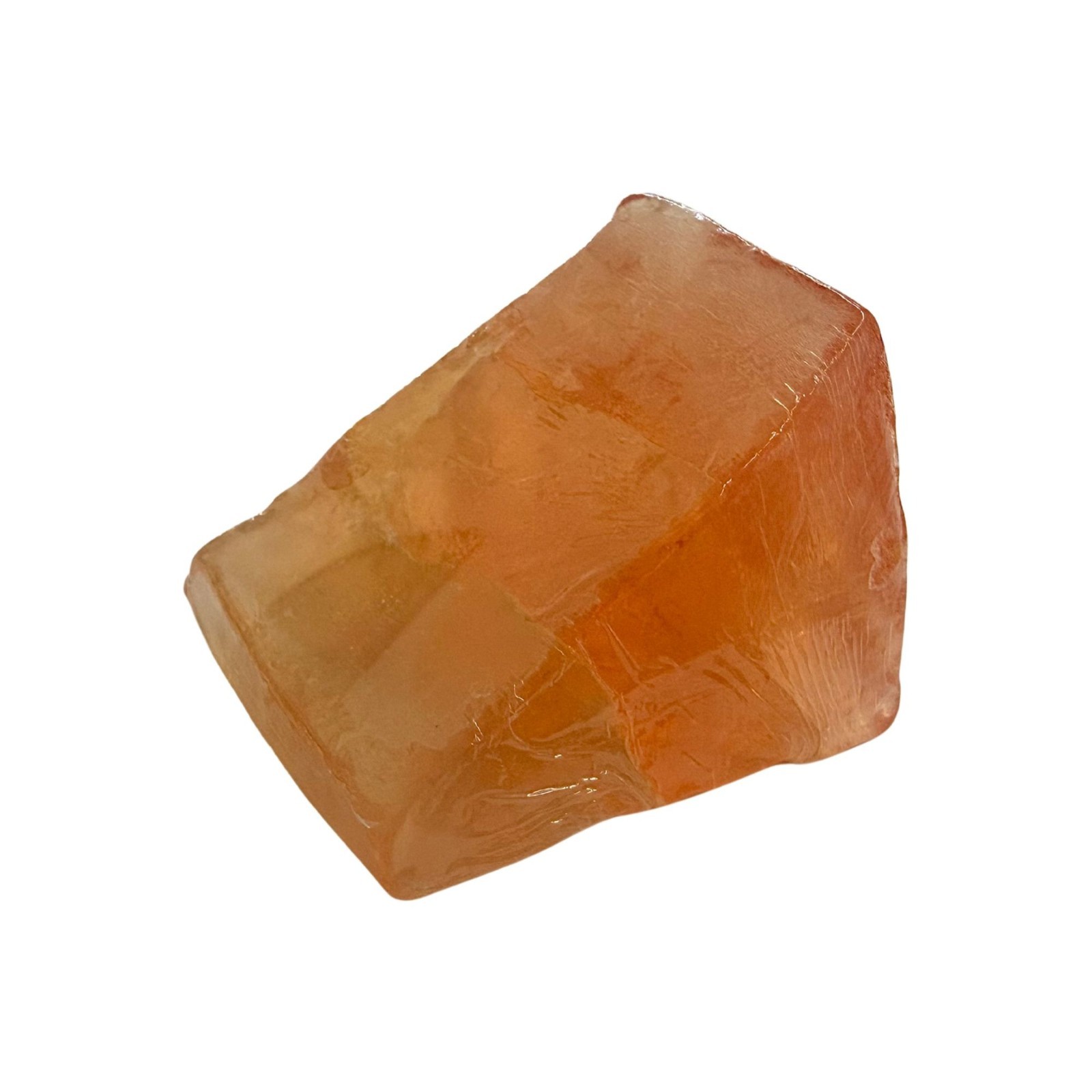 SoapRocks Palmstones 2oz Handcrafted Vegan Soap Orange Crystal Design Made In US