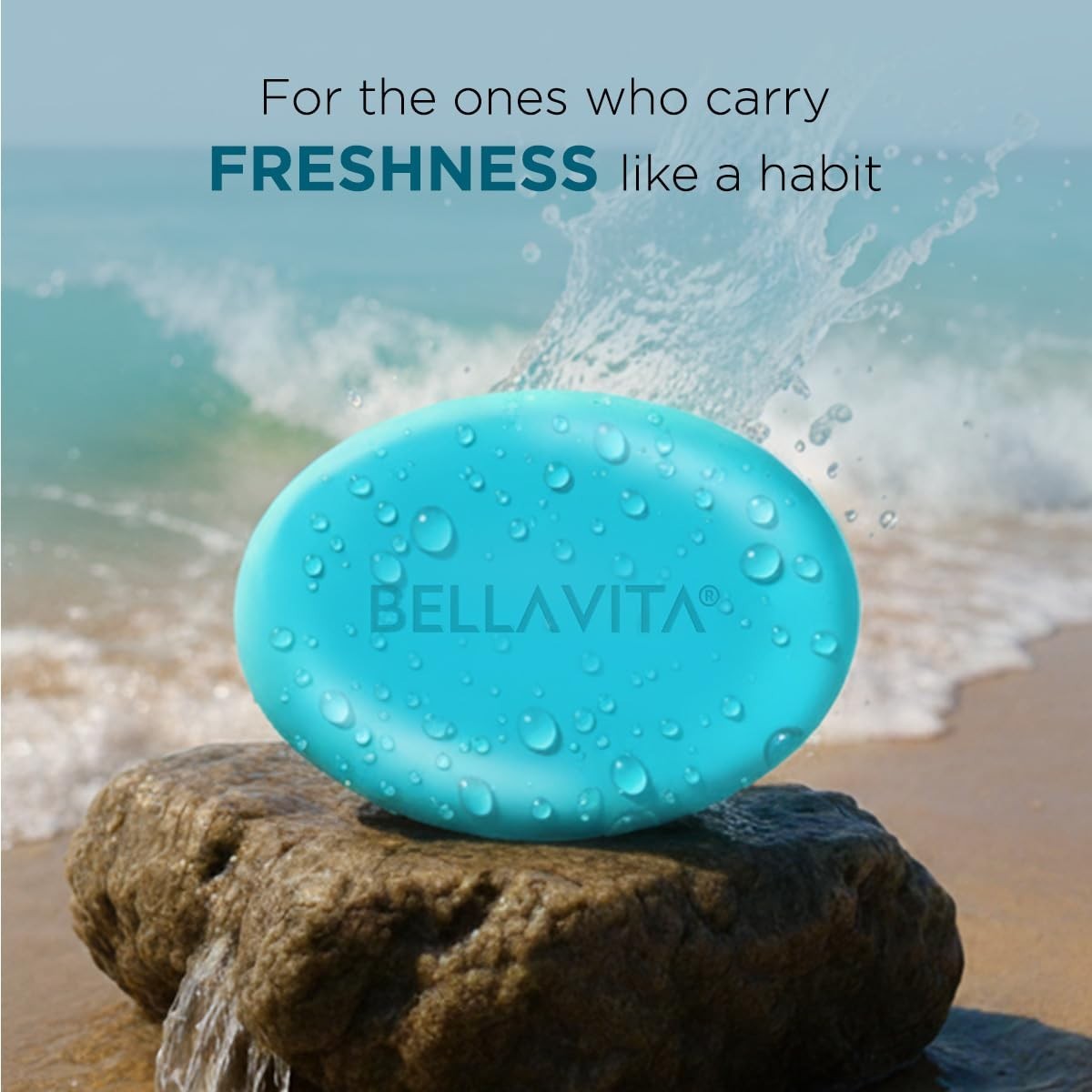 BELLAVITA Perfume Bathing Soap Bar for Men 3 x 100Gm Pure Glycerin Glowing skin
