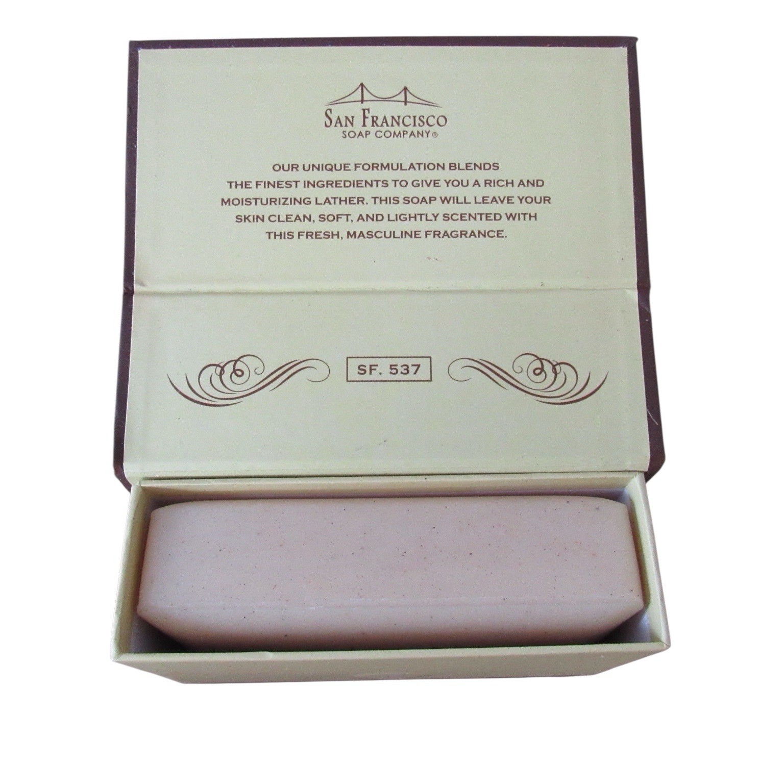 San Francisco Soap Company Peppered Cardamom Juniper Man Bar Exfoliating 10 Oz