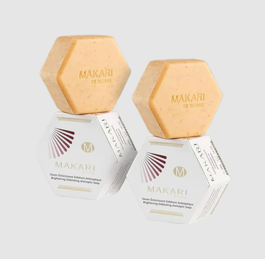 2-PACK Makari Brightening Exfoliating Antiseptic Soap 7 oz