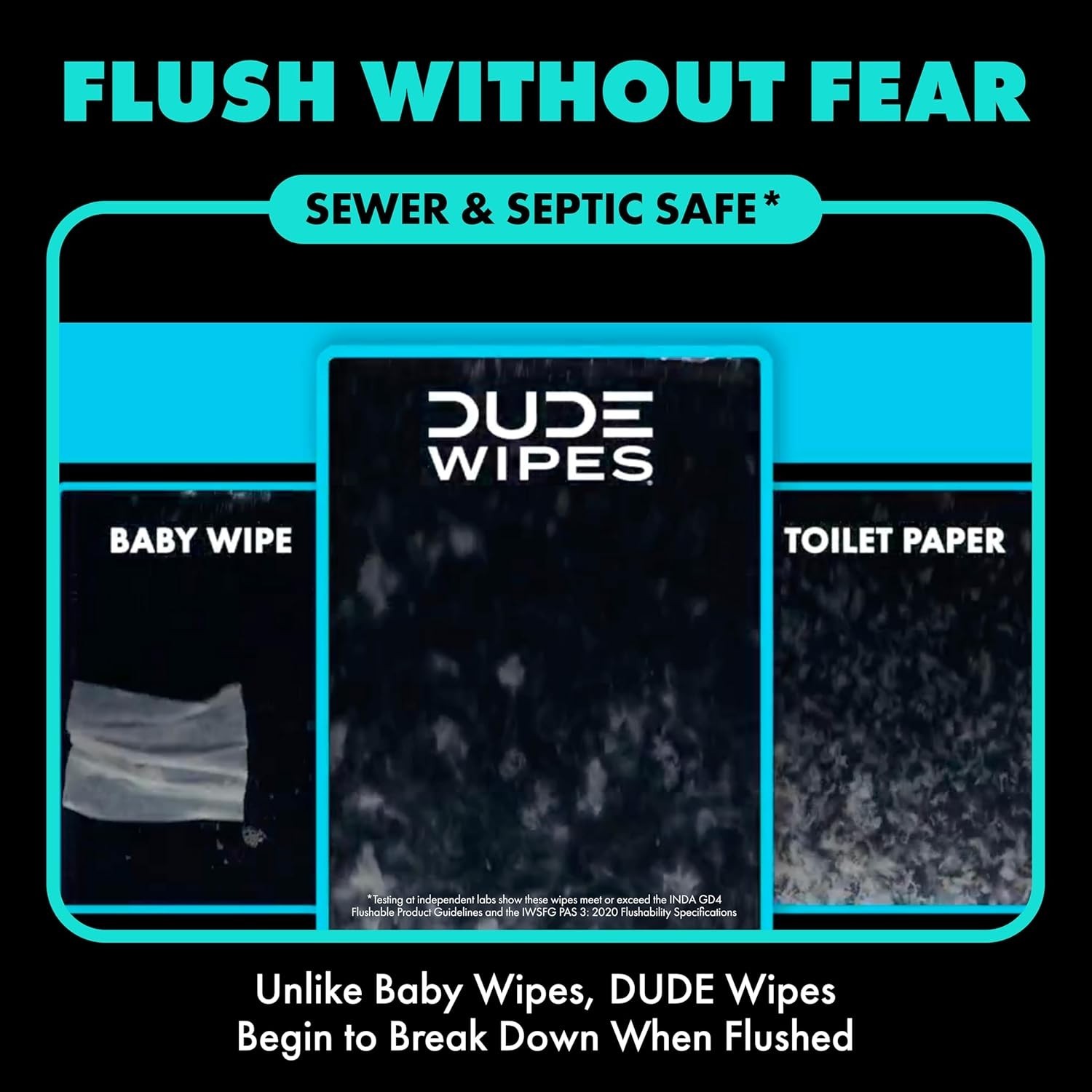 DUDE Wipes – Flushable Travel Pack – 6 Pack, 108 18 Count (Pack of 6) ..