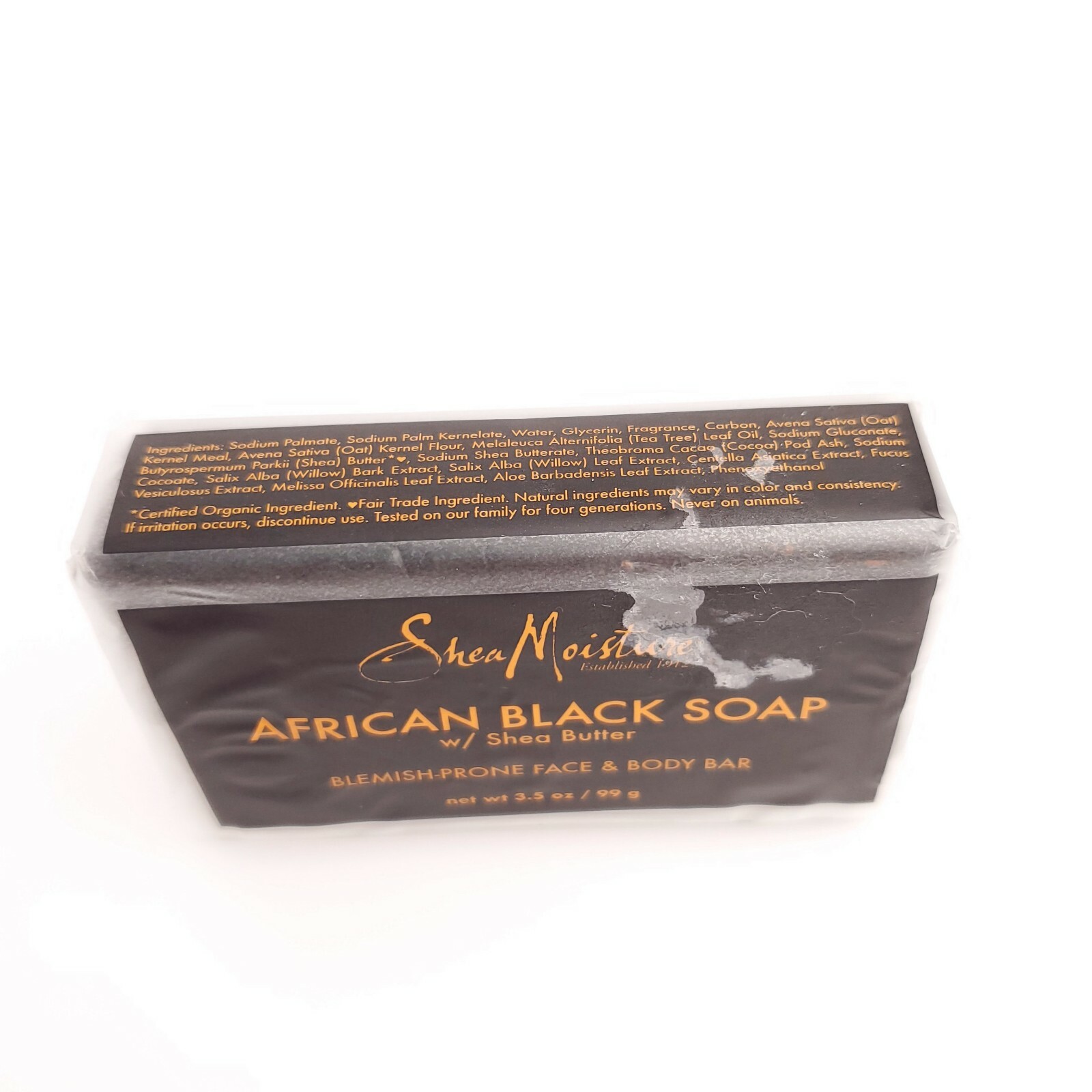 African Black Soap Shea Butter Moisture Blemish Face & Body Bar USA Seller