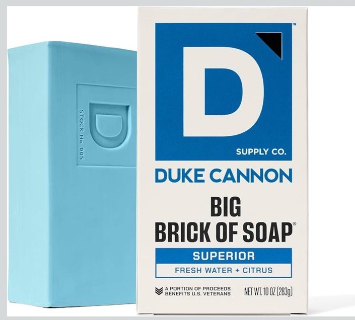 Duke Cannon Supply Co. Extra Large Bar Soap – Men’s Natural Bar Soap with Mascul