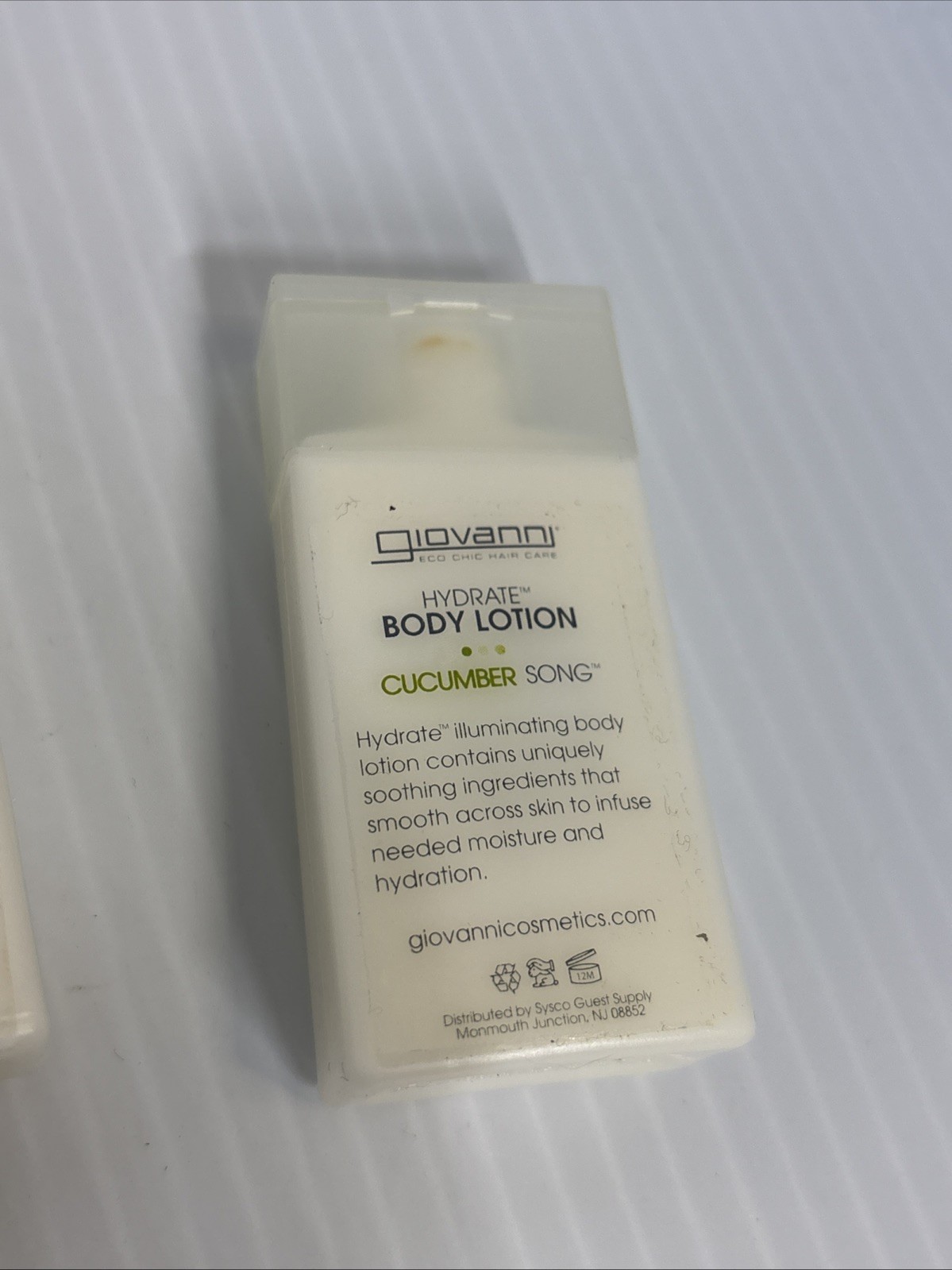 Lot Of 3 Giovanni Travel Size Hydrate Body Lotion cucumber Song scent (599)