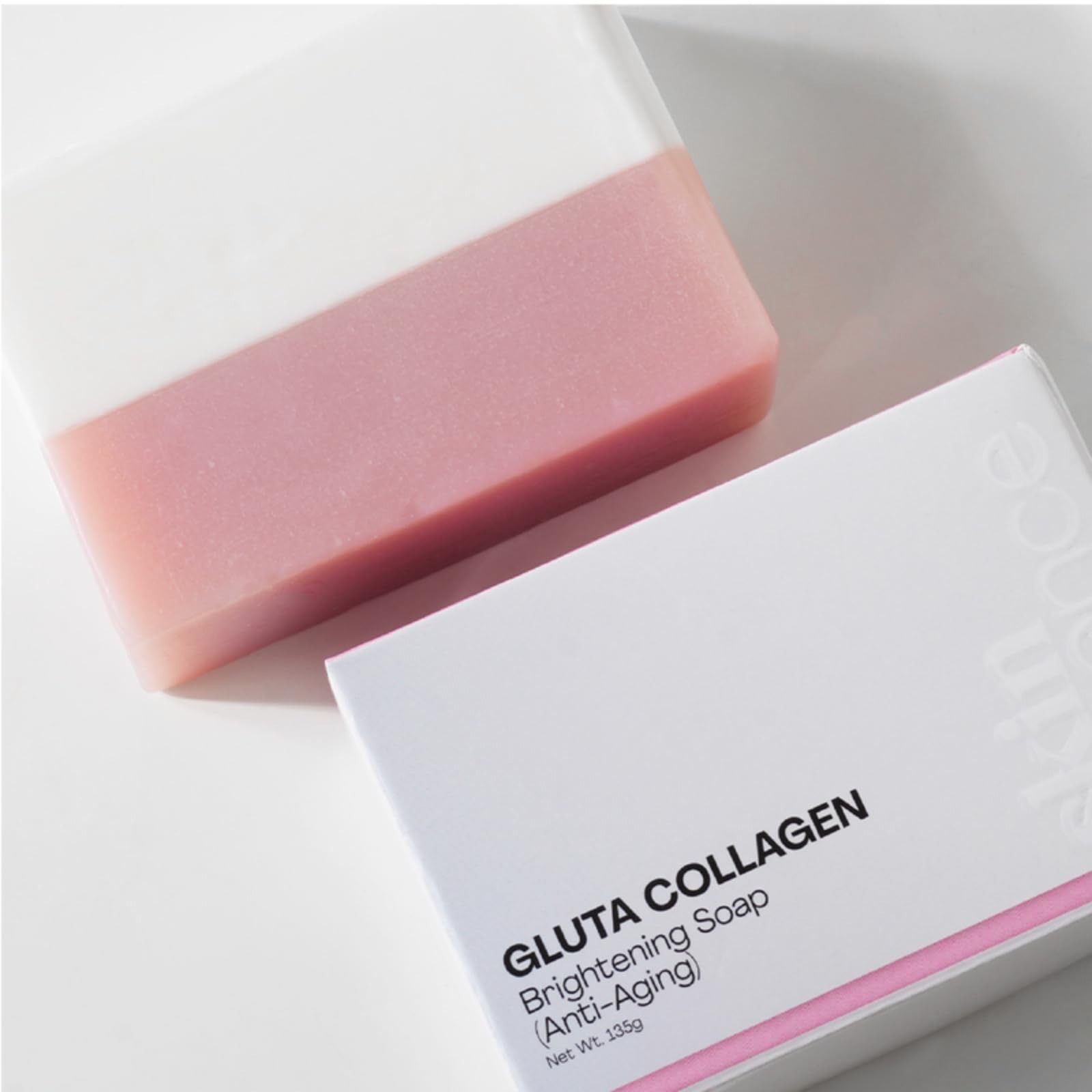Gluta Collagen Placenta Soap Bar, Anti-Aging & Dark Spot Correcting Soap 135g
