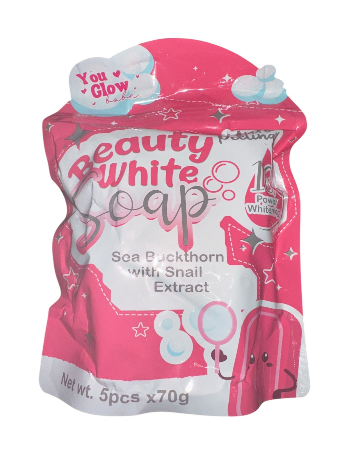 Beauty White Soap by You Glow Babe, 5 Bars x 70g