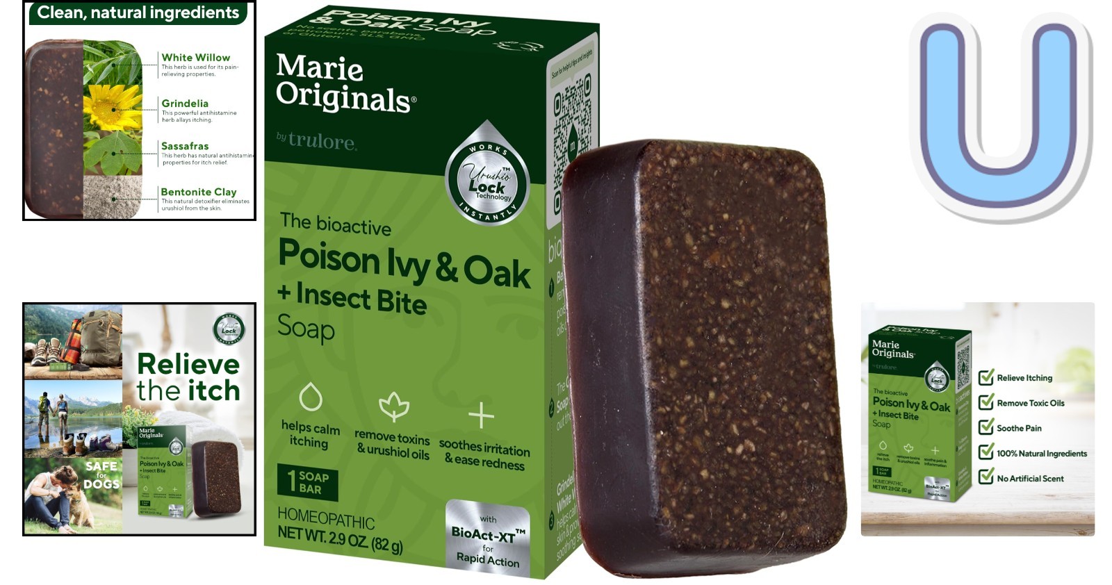 Handcrafted Unscented Soap Bar – Natural Relief for Poison Ivy & Sumac, 2.9 oz