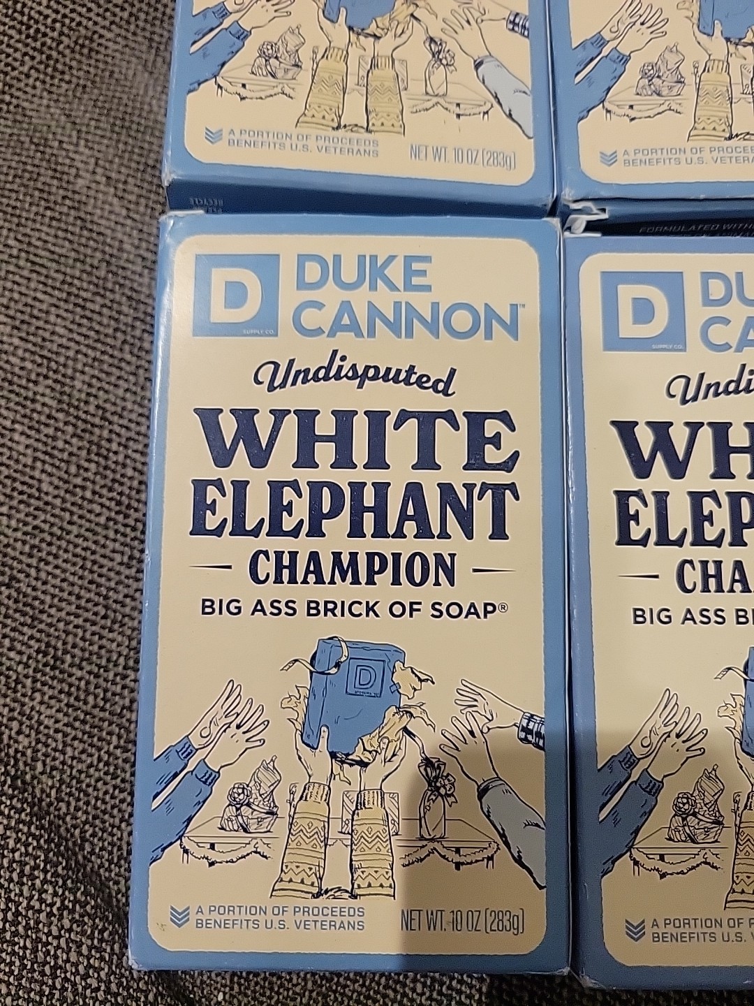 Lot Of 6 New Bars Duke Cannon Supply Co White Elephant BIG ASS BRICK Soap