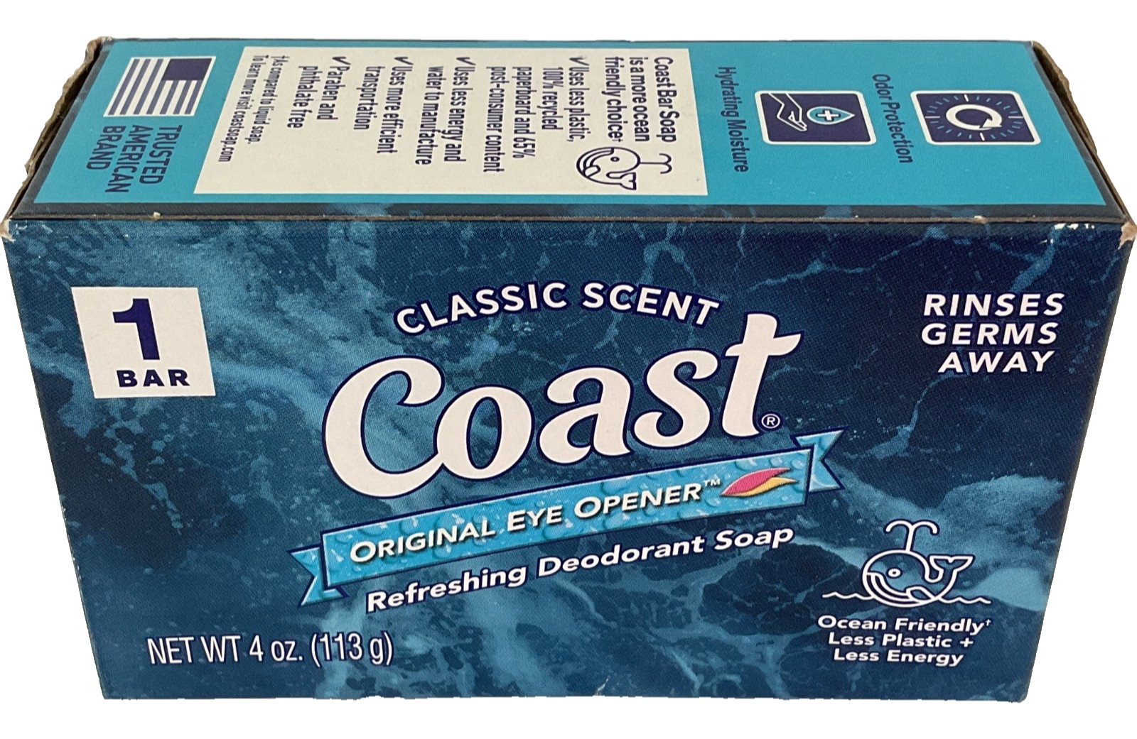 Coast Soap 5 Bars 4 oz Each Original Eye Opener 4 Classic Scent 1 Emerald Burst