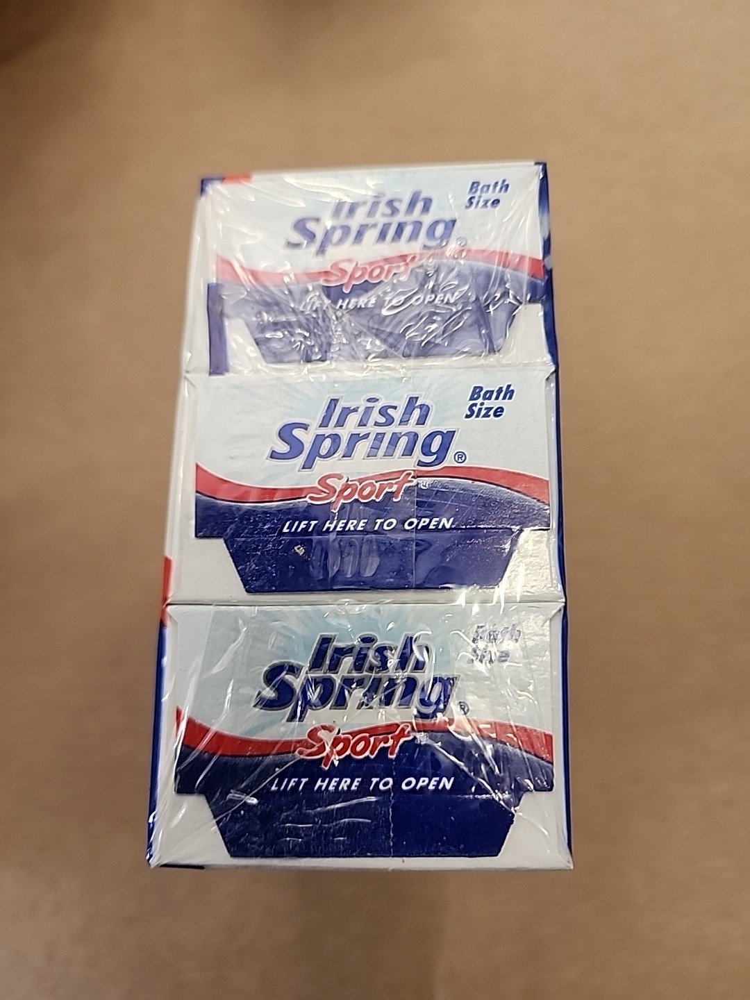 Irish Spring Sport Deodorant Bar Soap 4.5oz each bar 3-Pack Sealed VTG NEW