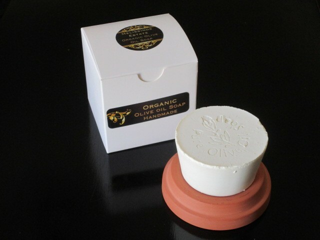 4 Organic Olive Oil Soaps from the award winning olive oil of Melissinos Estate