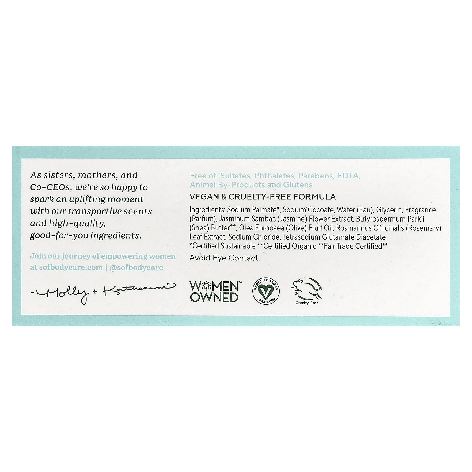Triple Milled Bar Soap with Shea Butter, Blooming Jasmine, 6 oz (170 g)