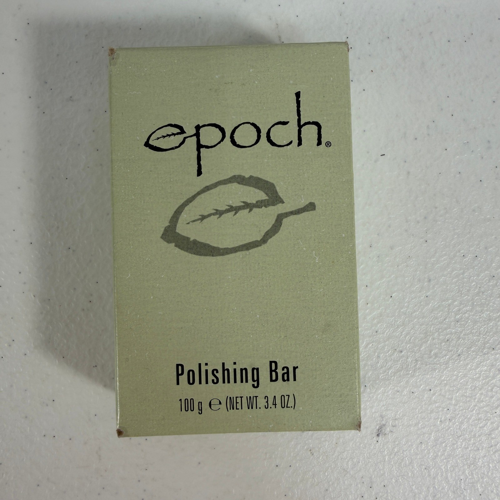 Epoch 3.4oz Polishing Bar Glacial Marine Mud Soap-Free Cleanser Brown Made USA