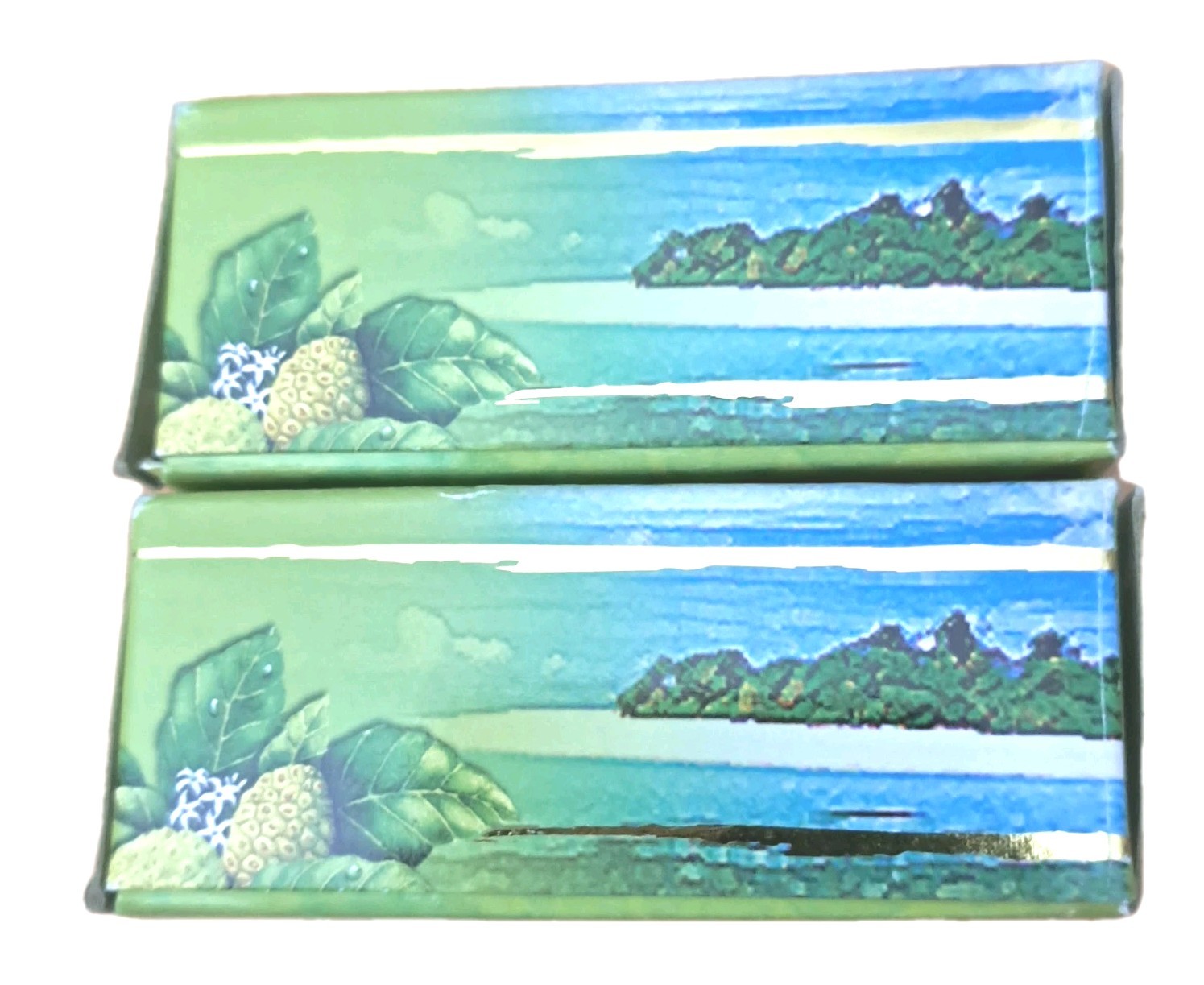 2 Noni & Coconut 3.5oz Soap Bars MADE IN FIJI, NIB ! 7.0oz Total