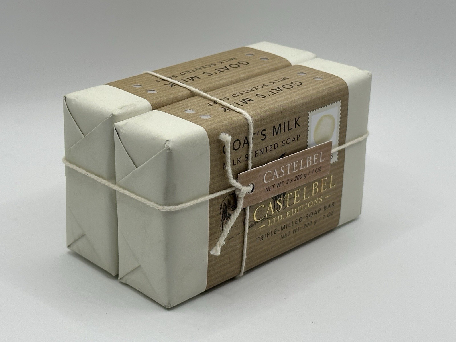 Castelbel Goat’s Milk Soap Set of 2 x 200g Bars Made in Portugal Ltd Edition NWT