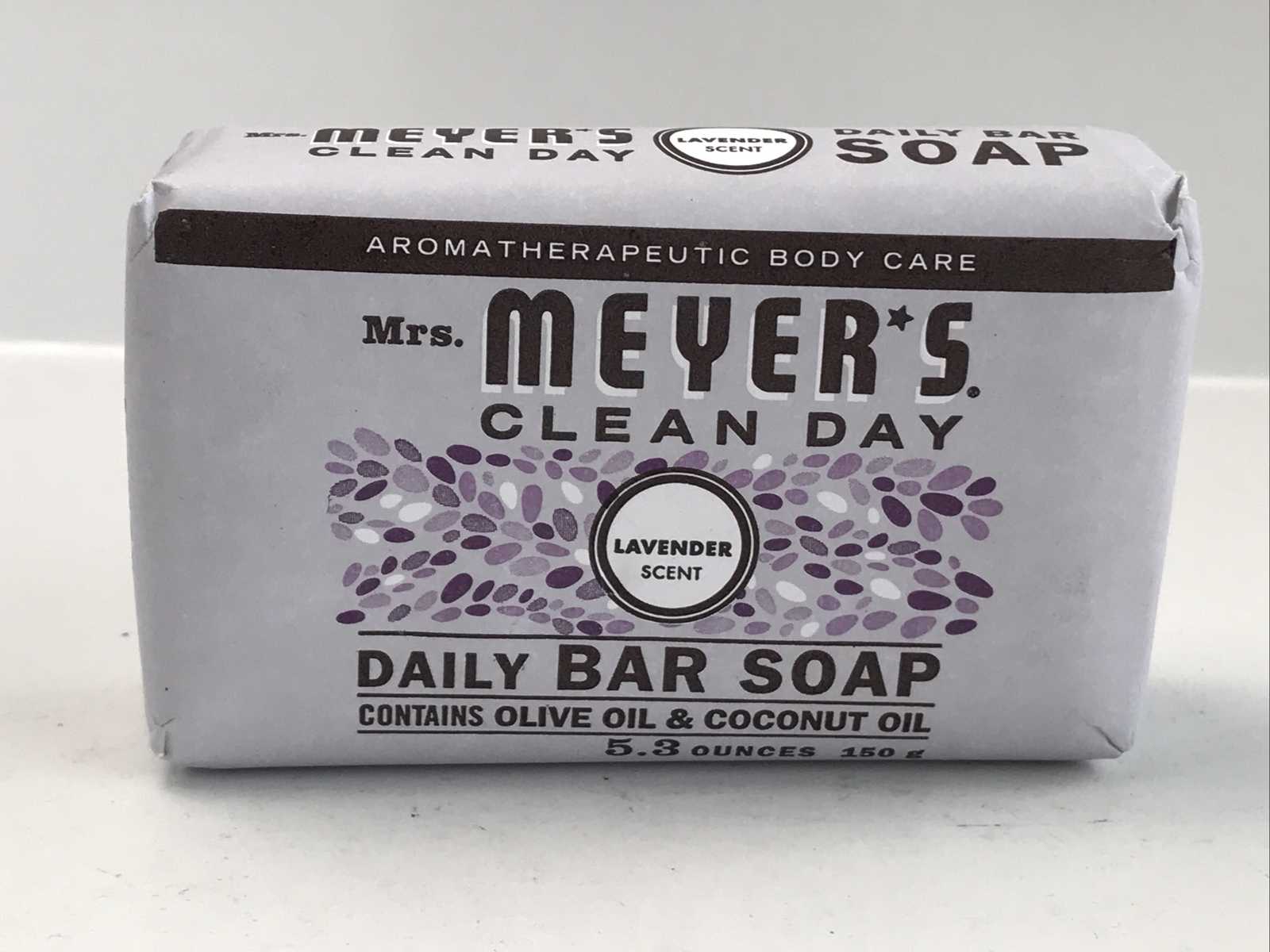 Mrs. Meyer’s LAVENDER SCENT~OLIVE & COCONUT OILS~DAILY BAR SOAP 5.3 OZ NIP