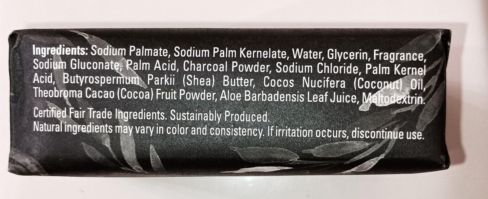 African Black Bar Soap With Activated Charcoal, Aloe Vera & Cocoa Fruit 8 Oz