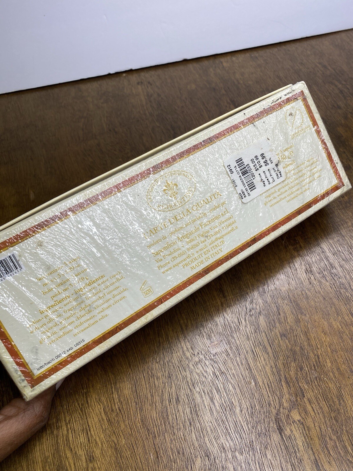Italian Soap Città d’ Italia Venezia Luxury Round 3 Bars Sealed Box