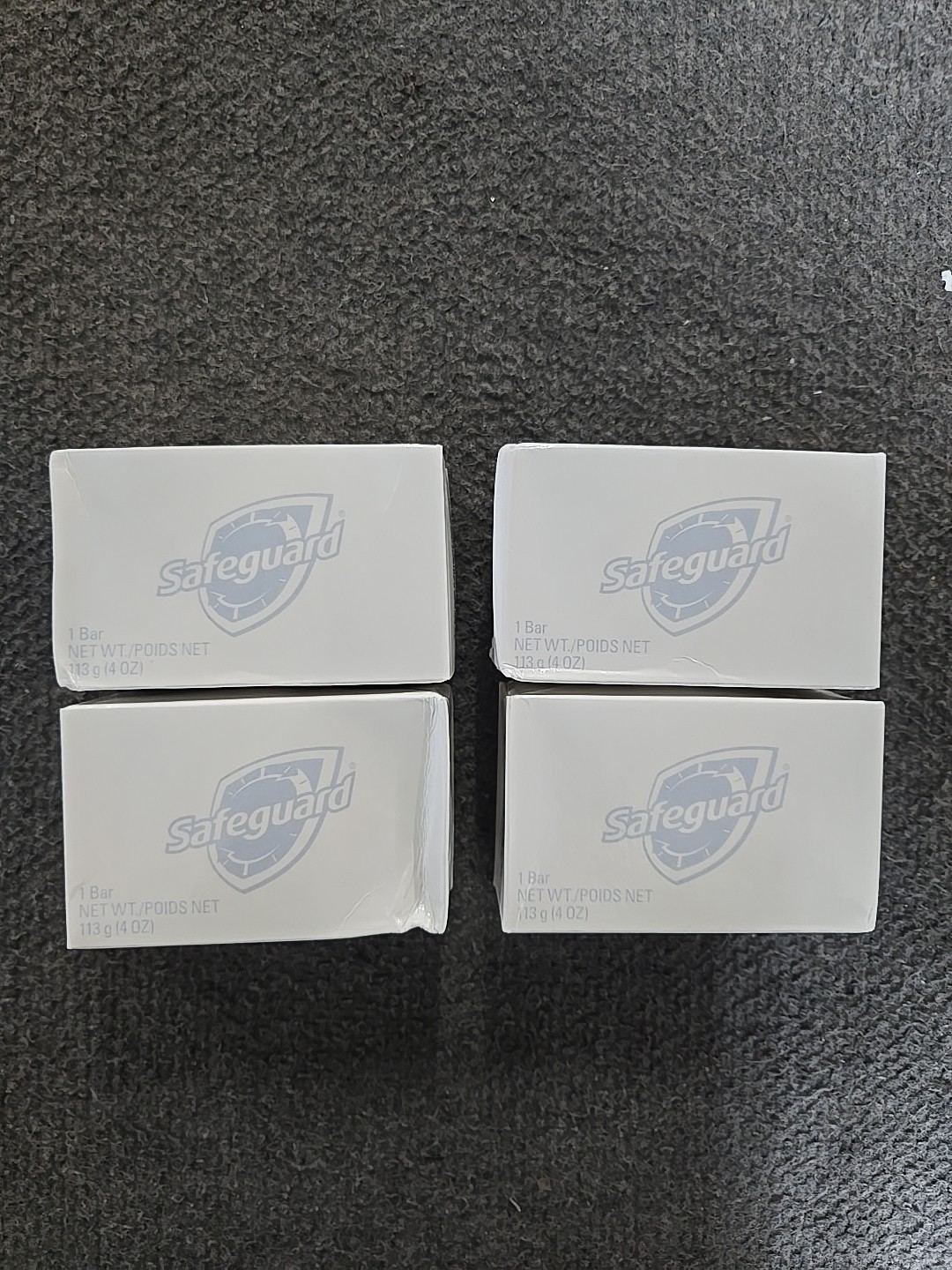 Safeguard Beige Bar Soap , 4 Oz. Antibacterical Deodorant, 4 Count – Lot Of 4
