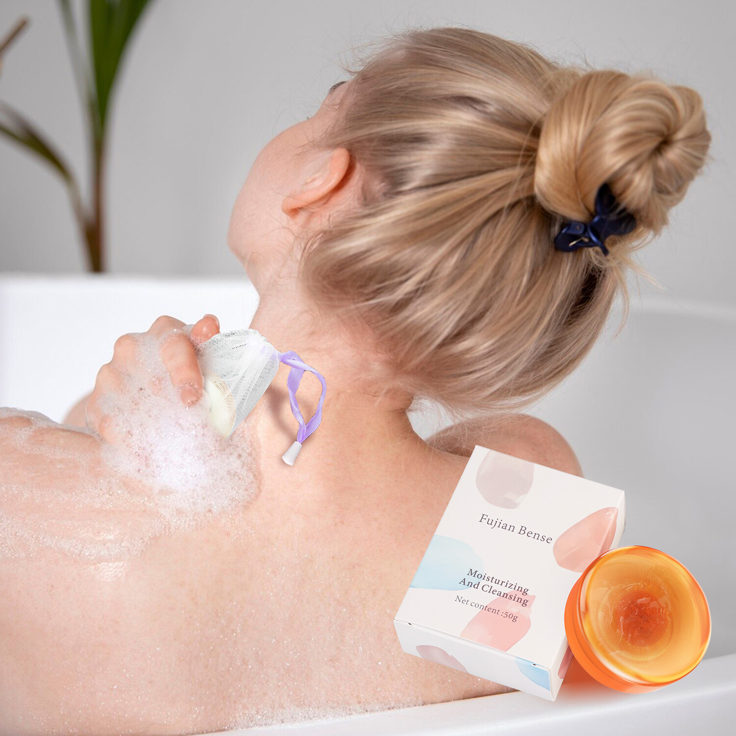 Skin-Improving Herbal Soap – Coconut, Olive & Palm Oil Shower Gel for Soft Skin
