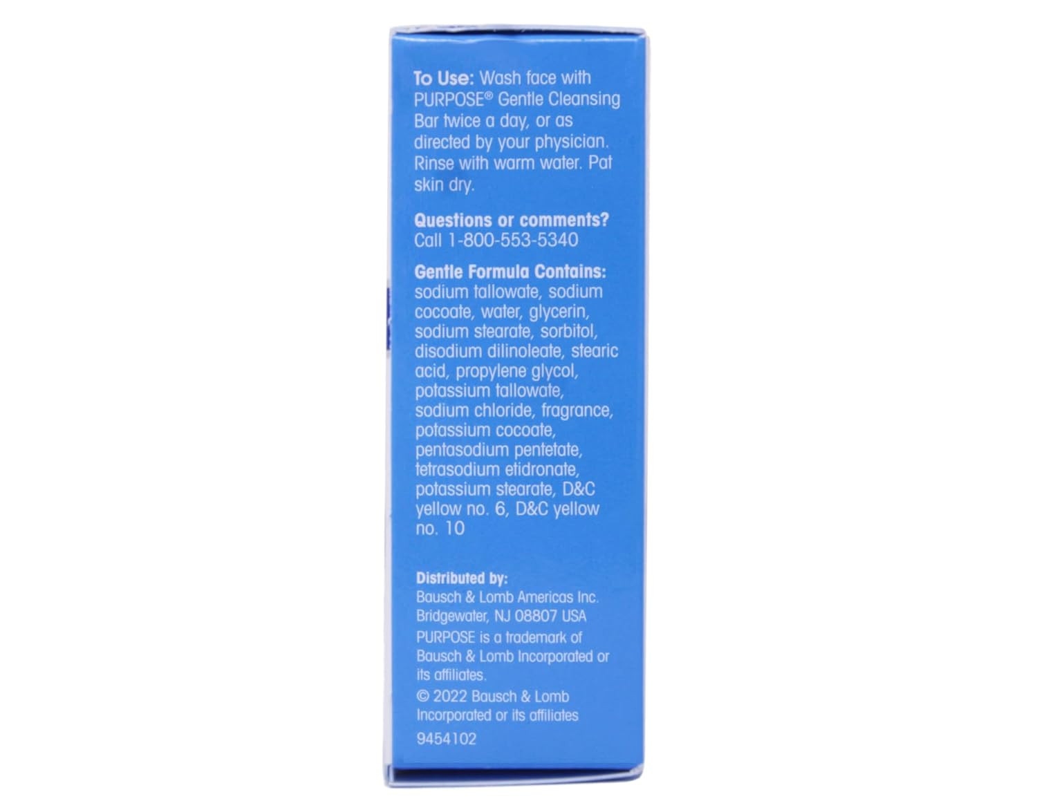 PURPOSE Gentle Cleansing Bar, Developed with Dermatologists for All Skin Types,