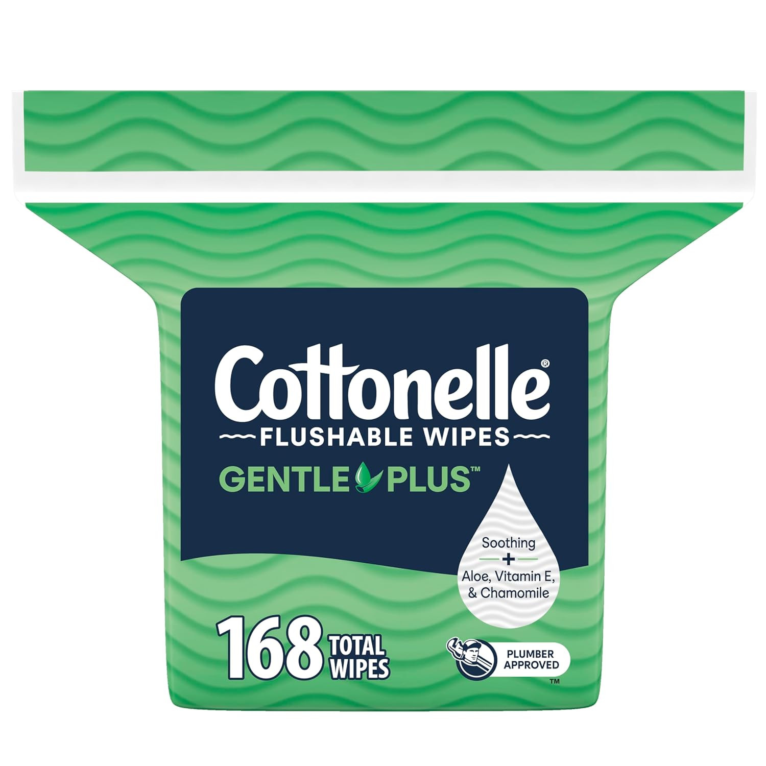 Cottonelle Gentleplus Flushable Wet Wipes with Aloe & Vitamin E, 1 Refill Pack,