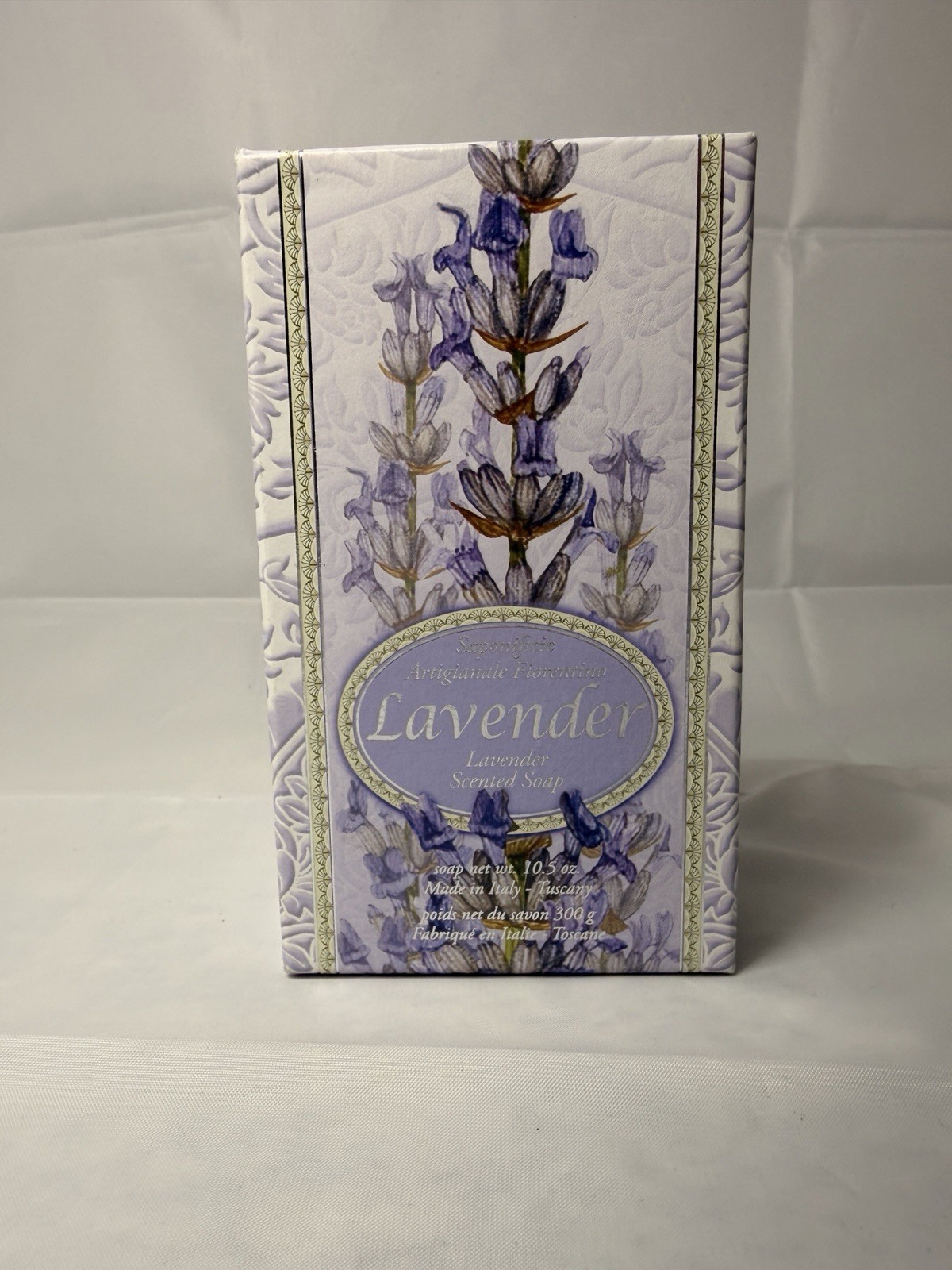 Fiorentino Lavender Scented Soap 10.5 oz 300g Made in Italy New Gift Box