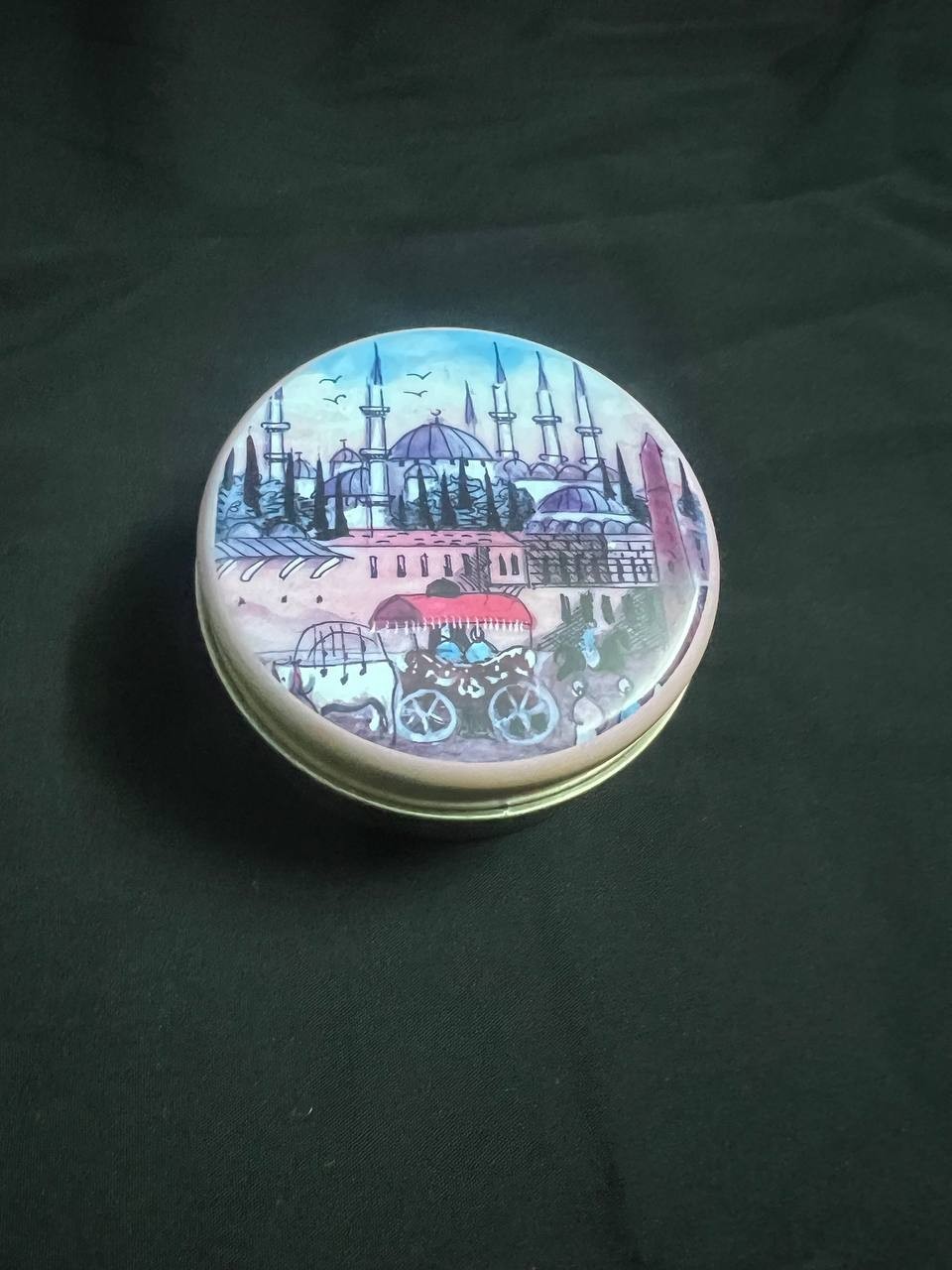 Organic Olive Oil Soap Luxury Turkish Istanbul Tin Case Handmade Souvenir Gift
