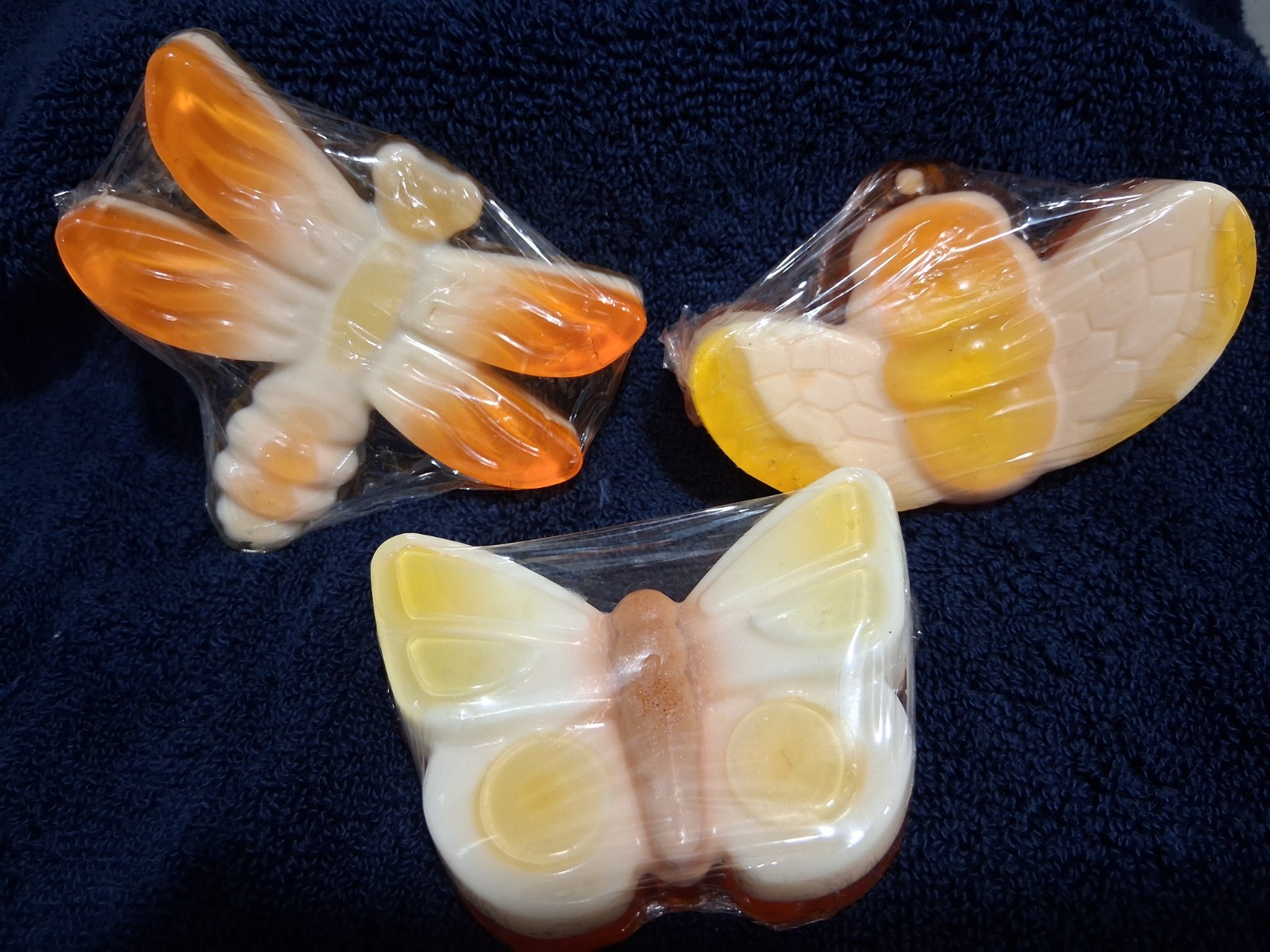Handcrafted Butterfly, Bee, and Dragonfly Soaps – Frosted Effect
