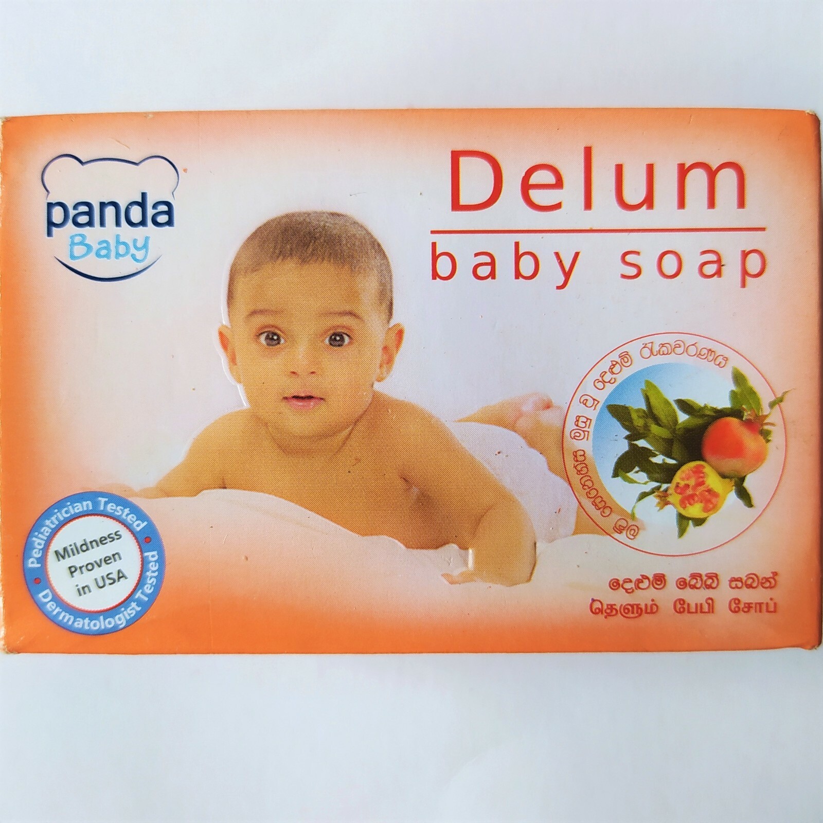 Panda Baby Delum Soap Natural Pomegranate Herbal Bar for Baby Skin FREE SHIPPING