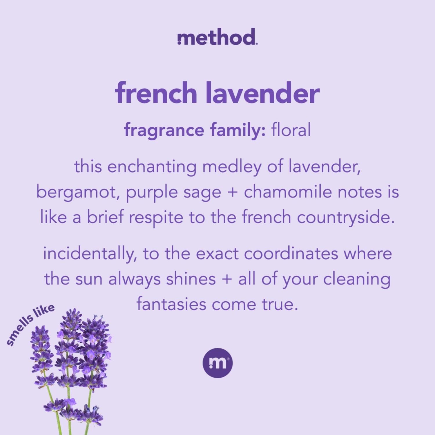 Method 36333 Paraben Free French Lavender Foam Hand Soap 10 oz. (Pack of 6)