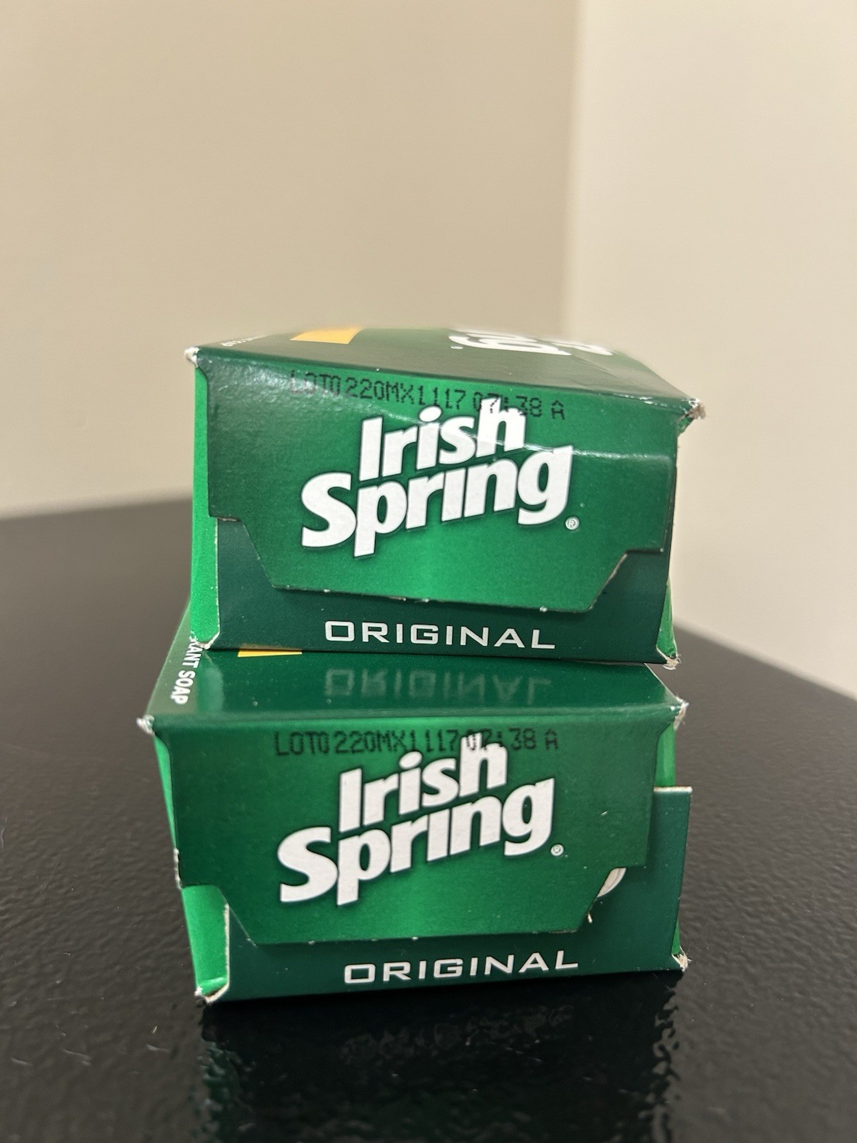 Two Bars Irish Spring Deodorant Soap Original New In Boxes 3.7 oz
