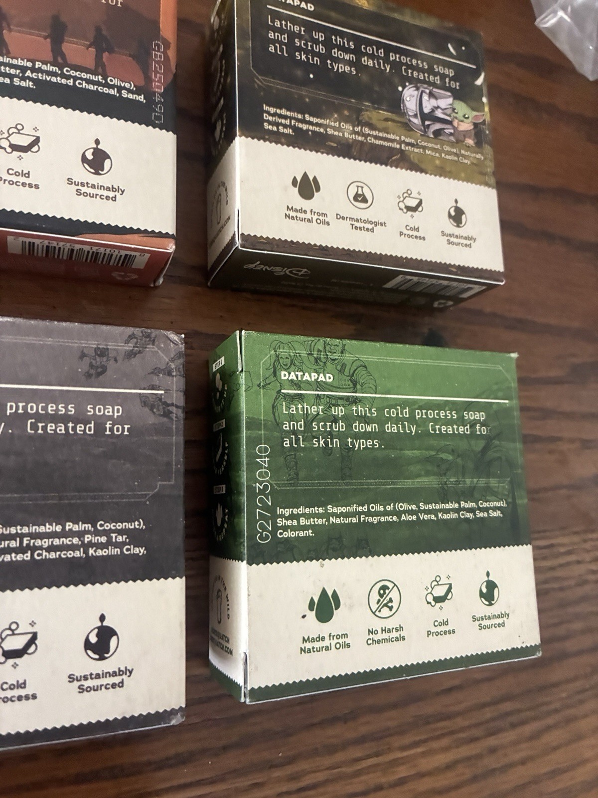 Dr Squatch Star Wars the Mandalorian Beskar Tar, this is the wash, & gorgu soaps