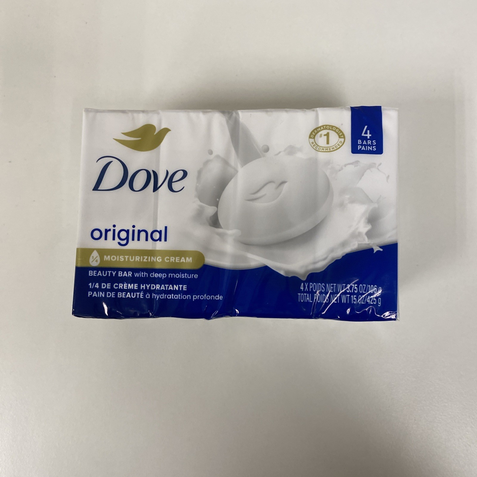 Dove Beauty Bar Gentle Skin Cleanser Moisturizing 4 Ct New Sealed