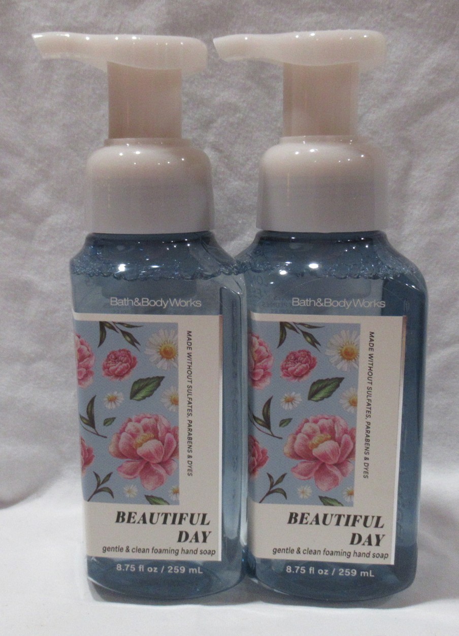 Bath & Body Works Gentle & Clean Foaming Hand Soap Lot Set of 2 BEAUTIFUL DAY